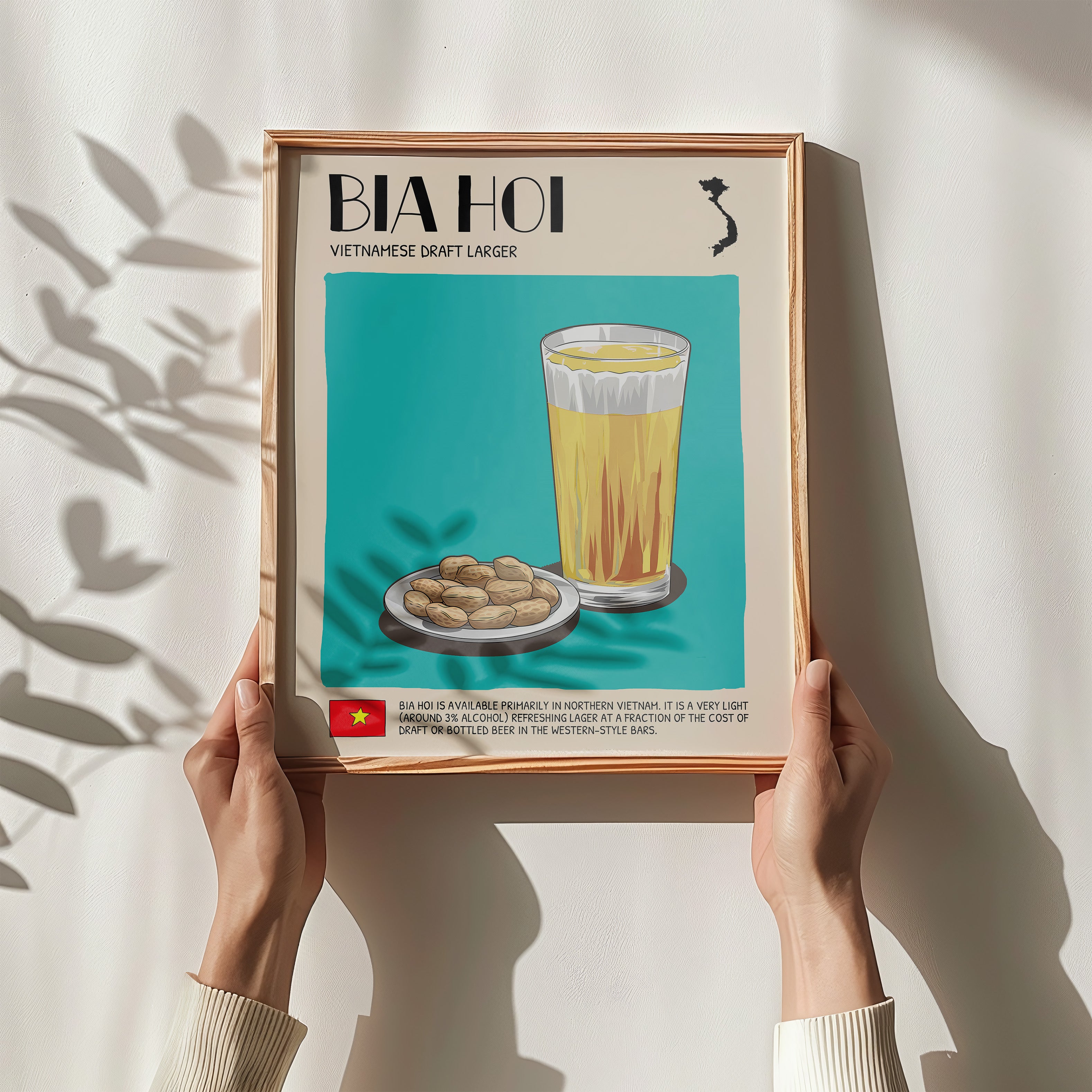 DIGITAL POSTER - VIETNAMESE FOOD ART - BIA HOI