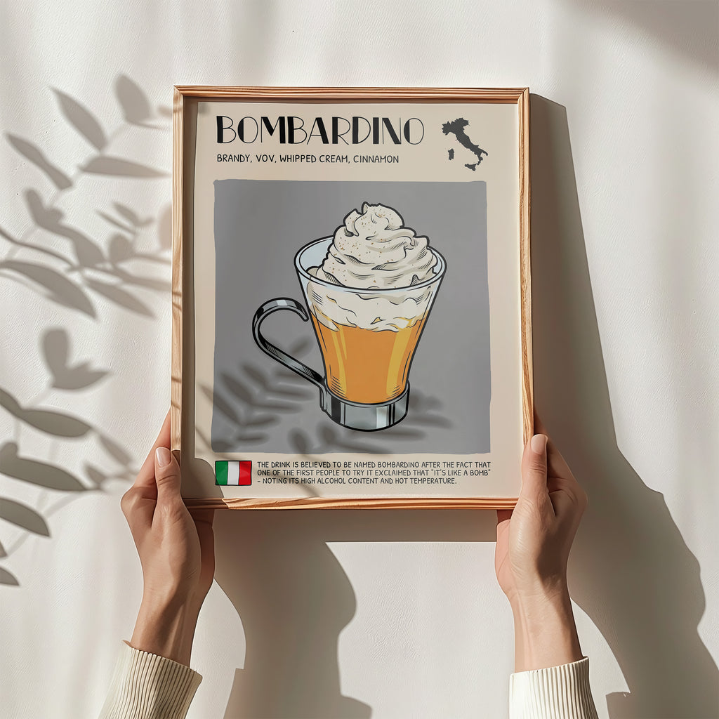DIGITAL POSTER - COCKTAIL ART - BOMBARDINO