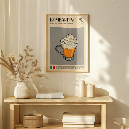 DIGITAL POSTER - COCKTAIL ART - BOMBARDINO