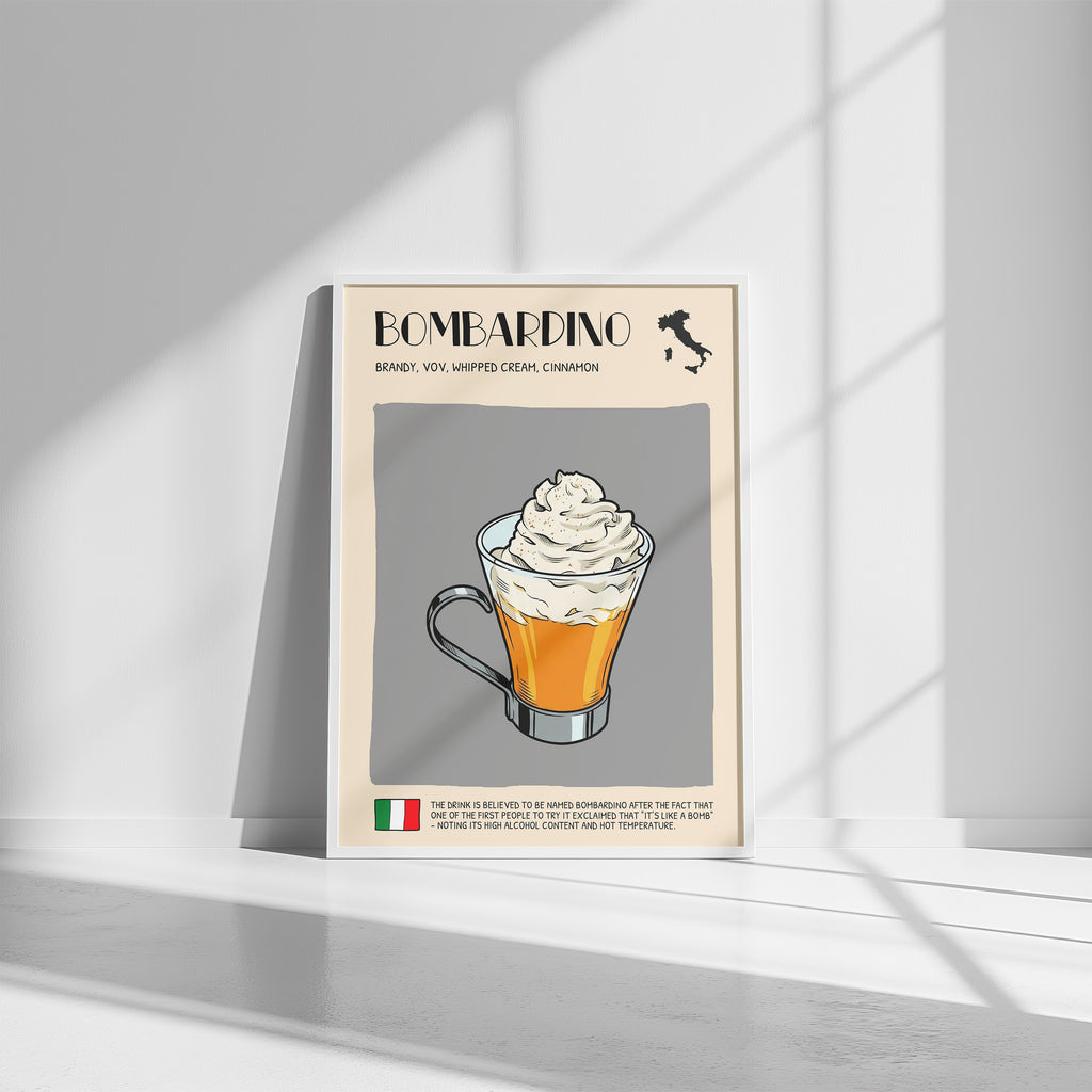 DIGITAL POSTER - COCKTAIL ART - BOMBARDINO