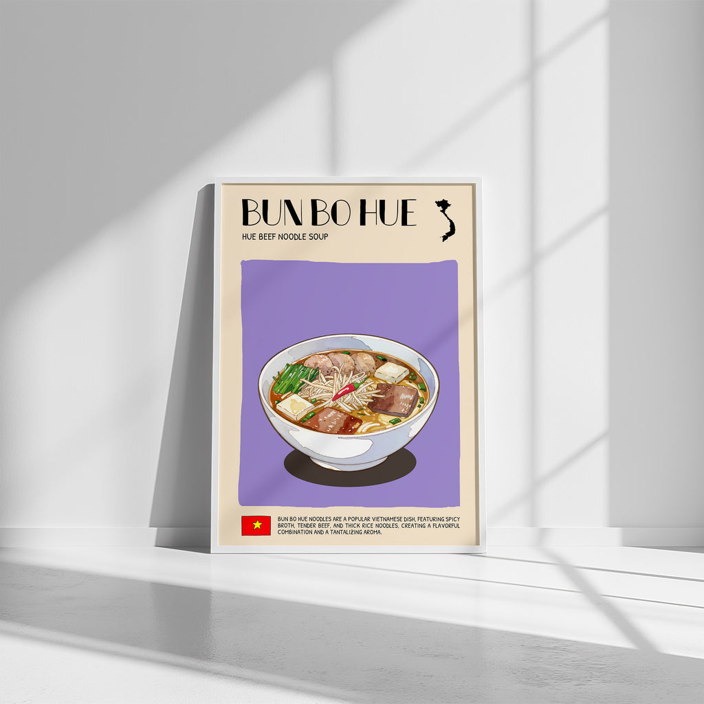 DIGITAL POSTER - VIETNAMESE FOOD ART - BUN BO HUE