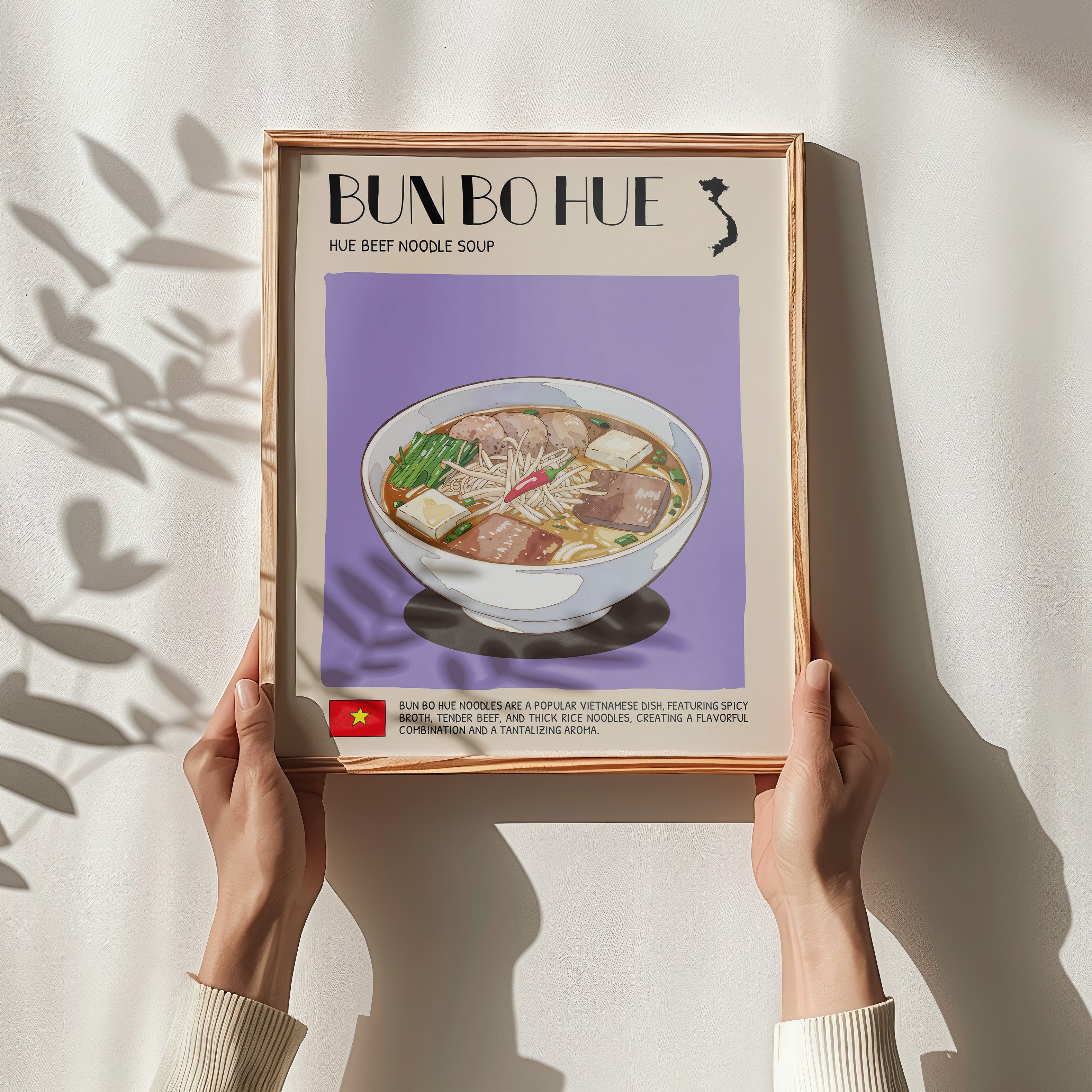 DIGITAL POSTER - VIETNAMESE FOOD ART - BUN BO HUE