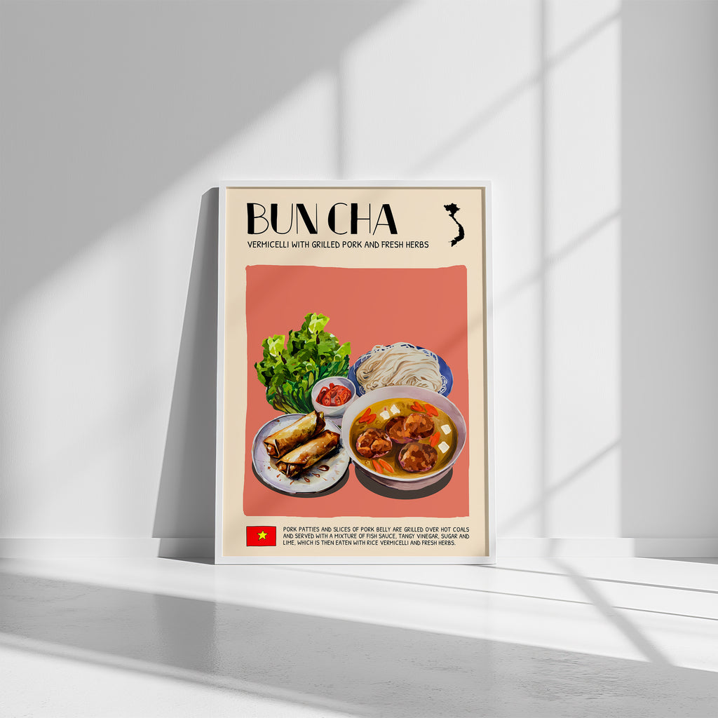 DIGITAL POSTER - VIETNAMESE FOOD ART - BUN CHA