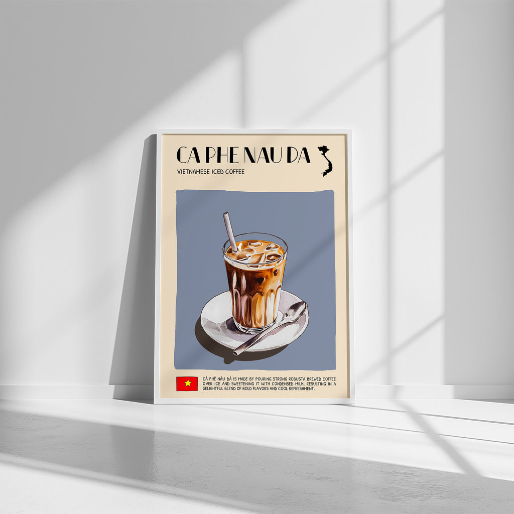 DIGITAL POSTER - VIETNAMESE FOOD ART - CA PHE NAU DA