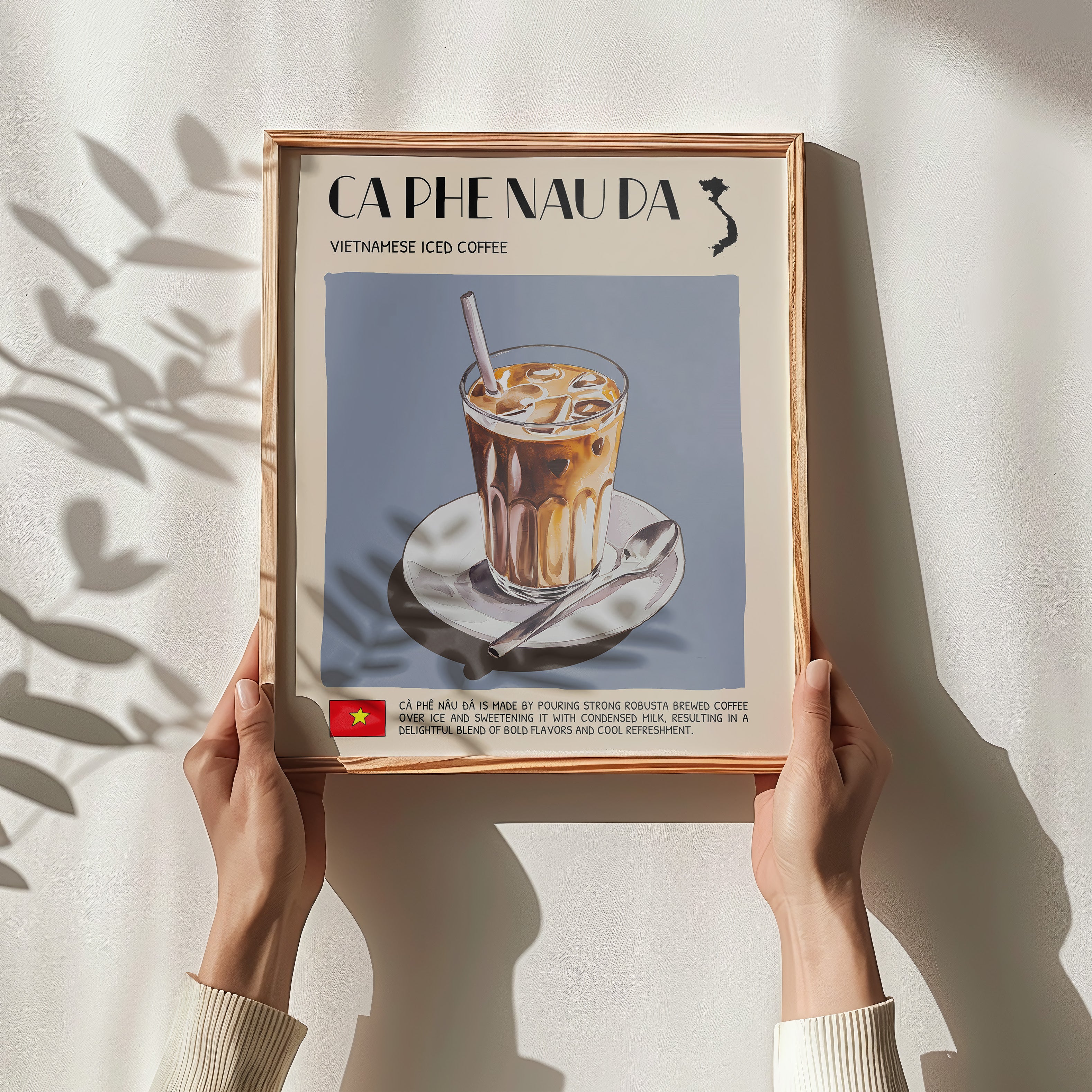 DIGITAL POSTER - VIETNAMESE FOOD ART - CA PHE NAU DA