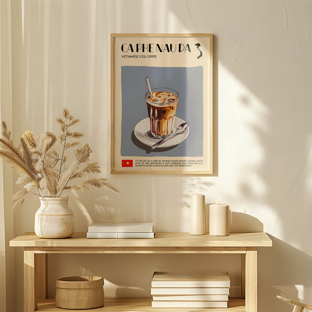 DIGITAL POSTER - VIETNAMESE FOOD ART - CA PHE NAU DA
