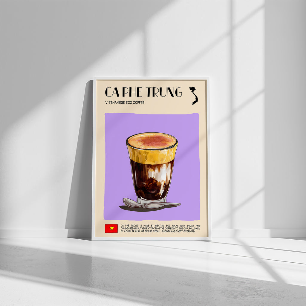 DIGITAL POSTER - VIETNAMESE FOOD ART - CA PHE TRUNG