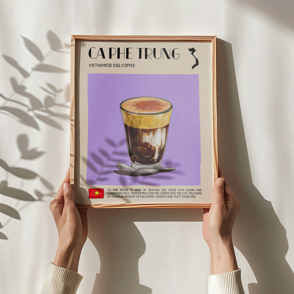 DIGITAL POSTER - VIETNAMESE FOOD ART - CA PHE TRUNG