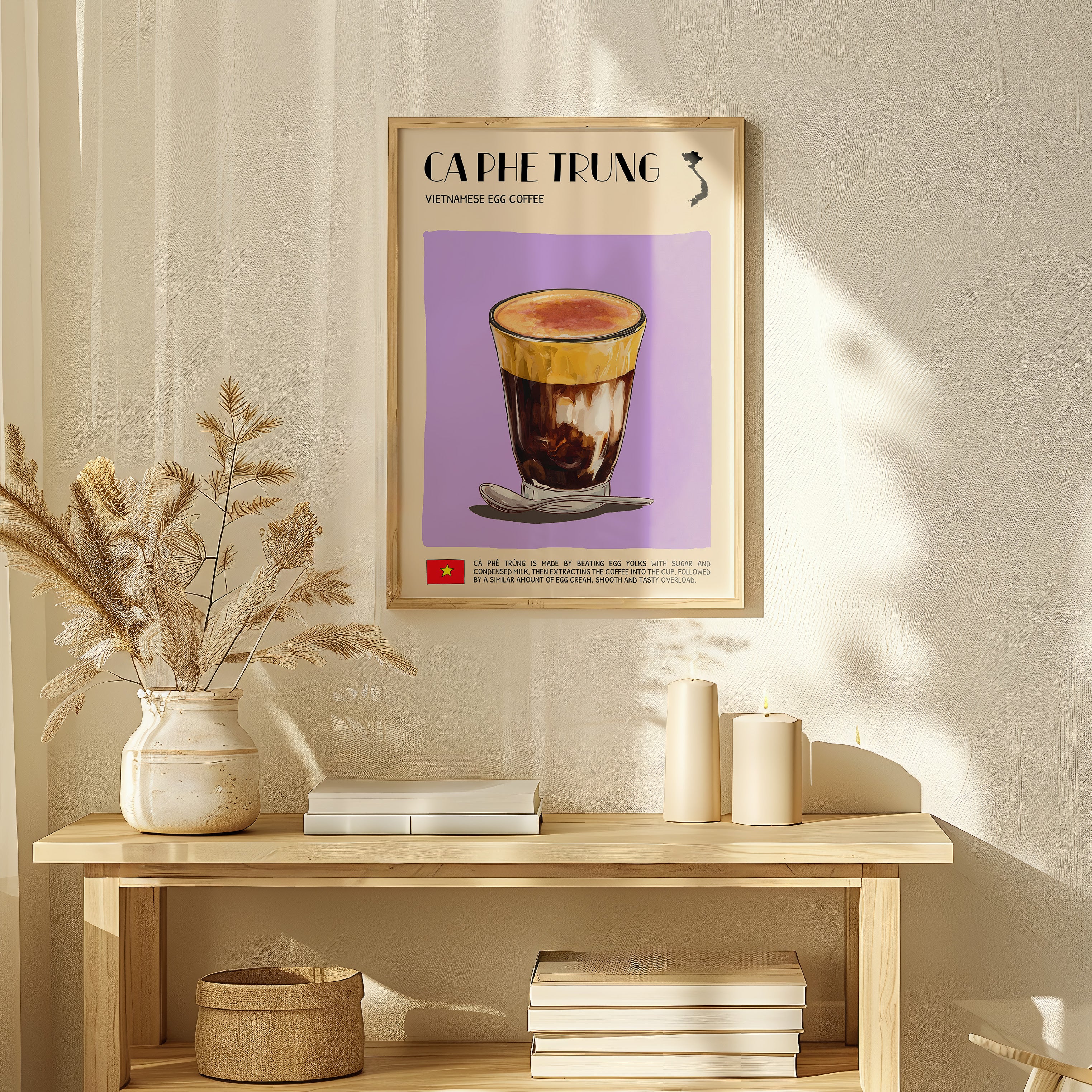 DIGITAL POSTER - VIETNAMESE FOOD ART - CA PHE TRUNG