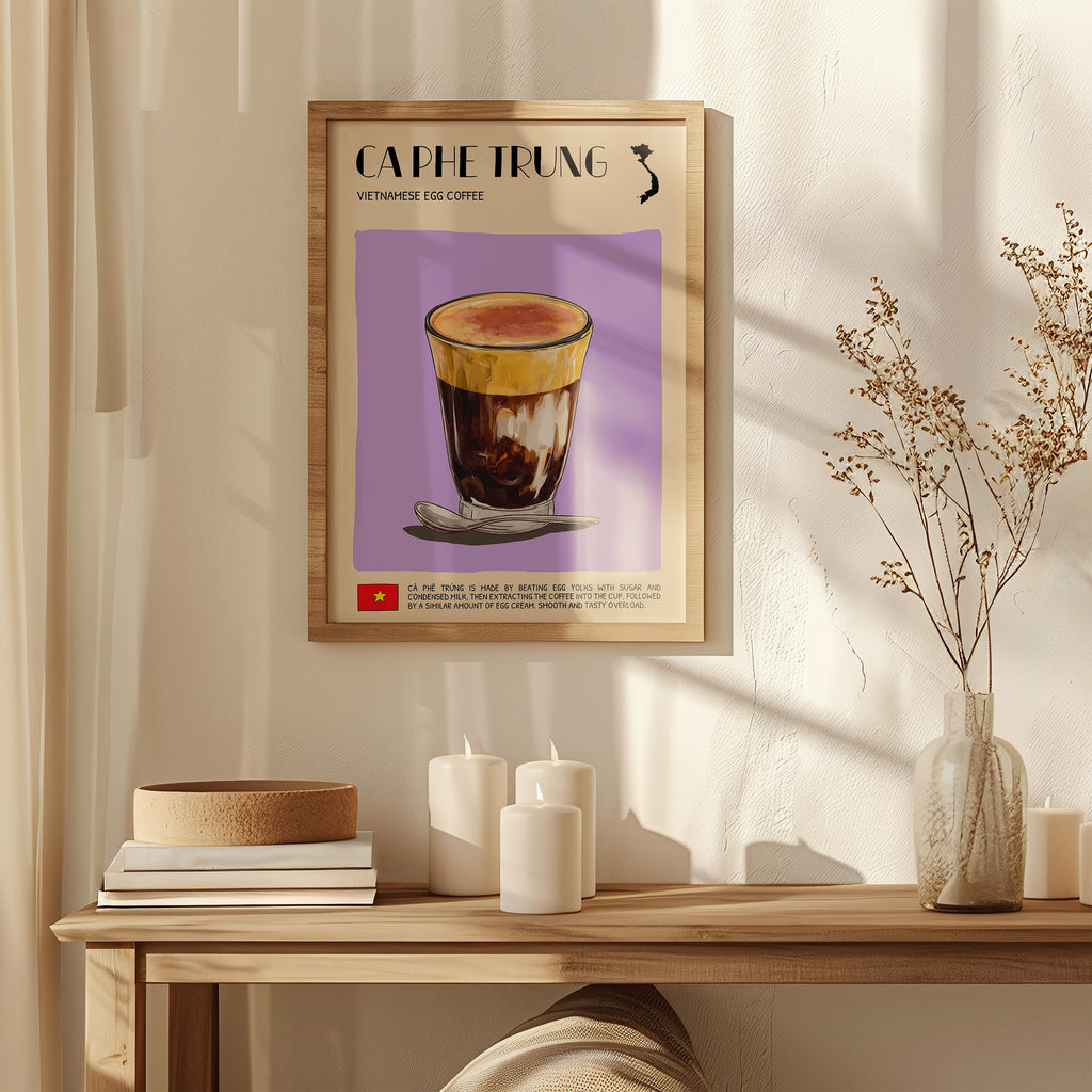 DIGITAL POSTER - VIETNAMESE FOOD ART - CA PHE TRUNG