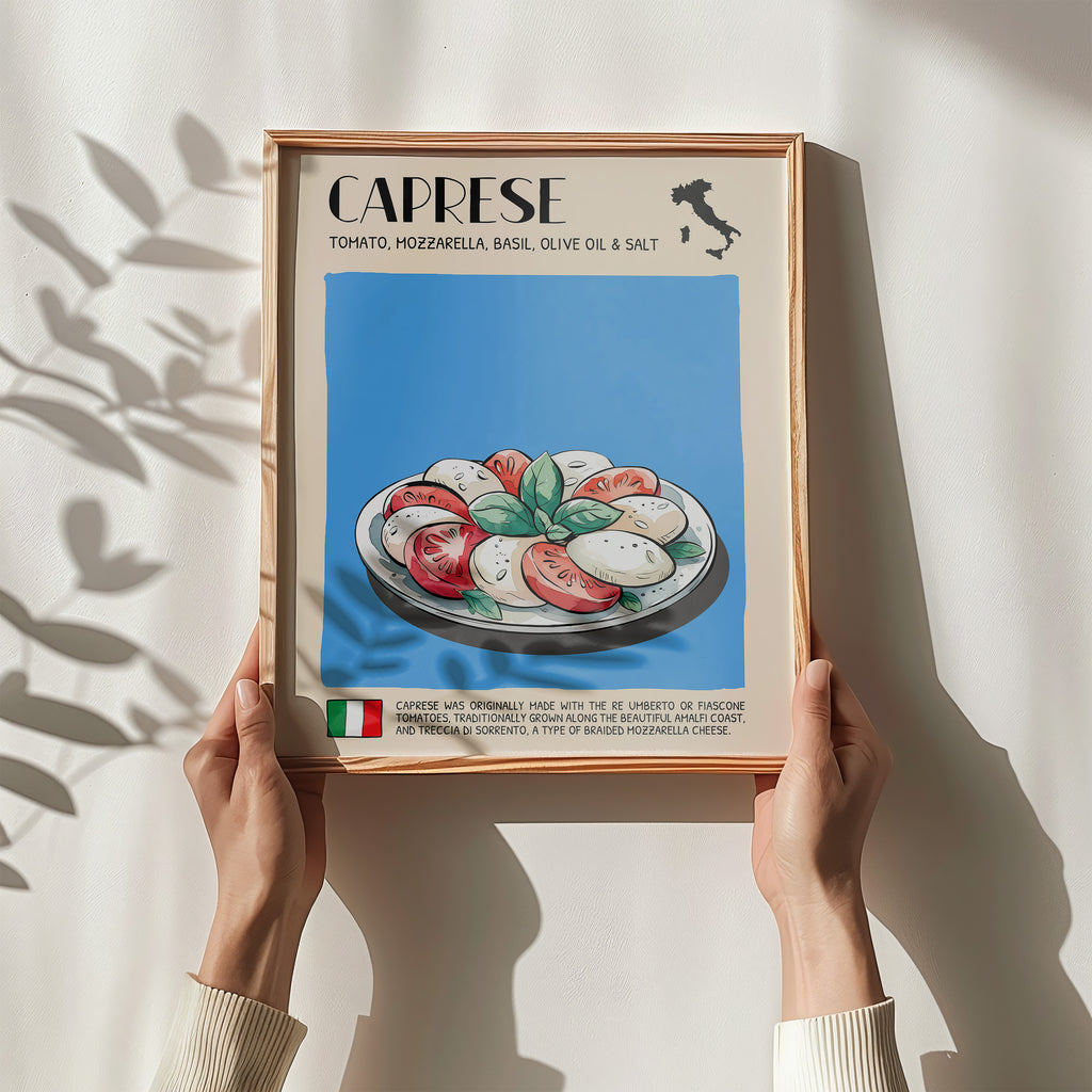 DIGITAL POSTER - ITALIAN FOOD ART - CAPRESE