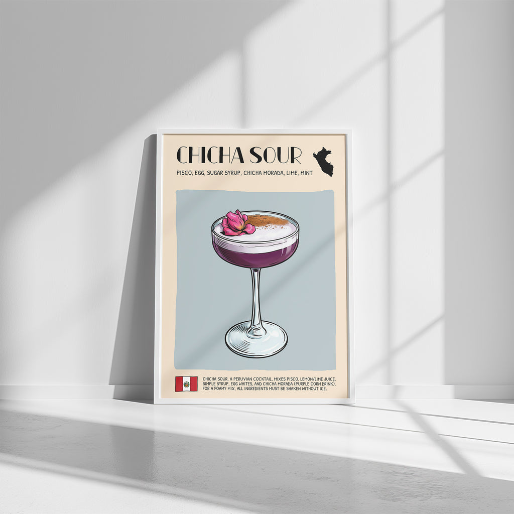 DIGITAL POSTER - COCKTAIL ART - CHICHA SOUR