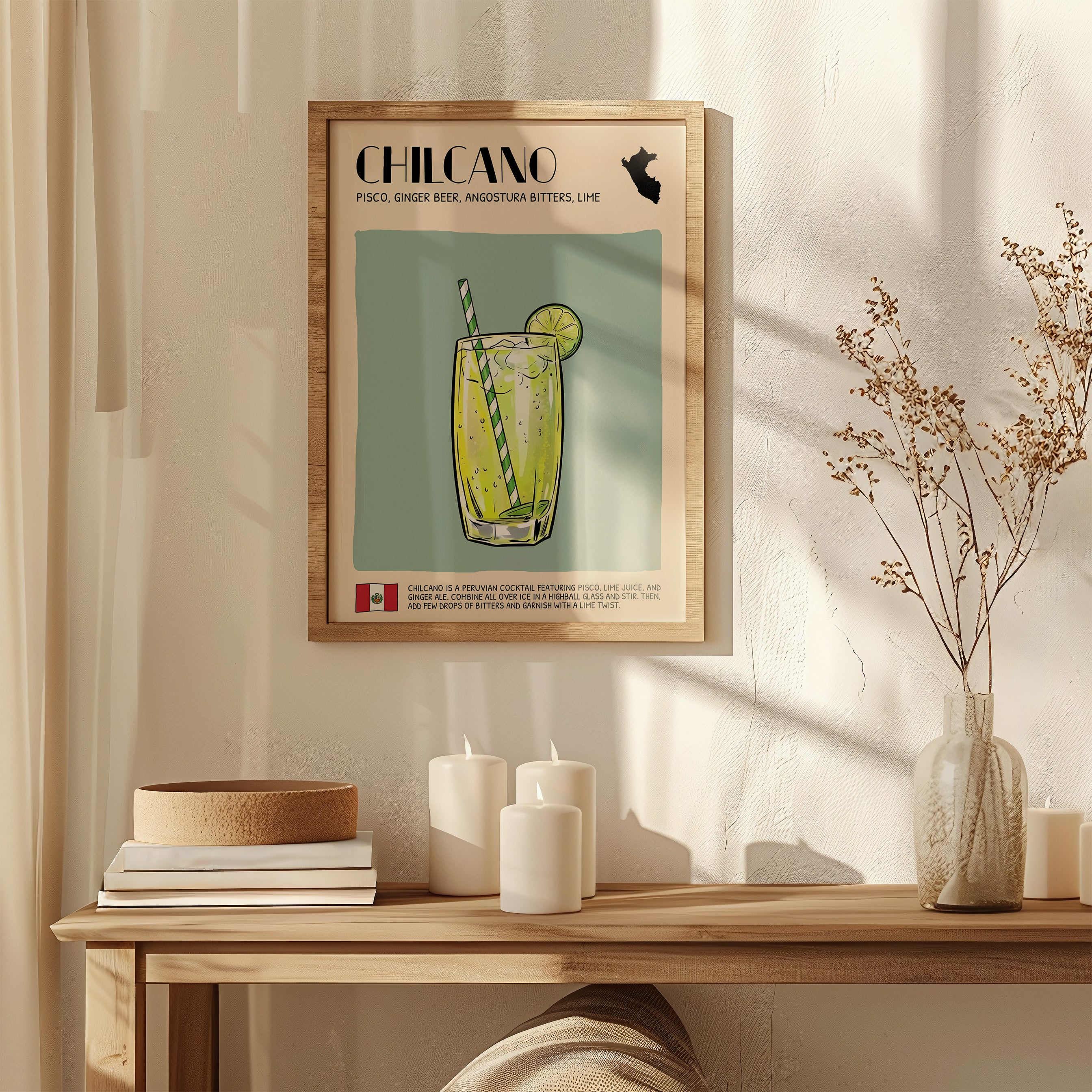 DIGITAL POSTER - COCKTAIL ART - CHILCANO