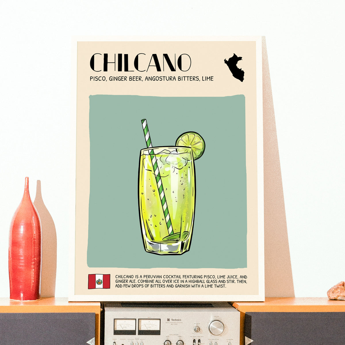 DIGITAL POSTER - COCKTAIL ART - CHILCANO