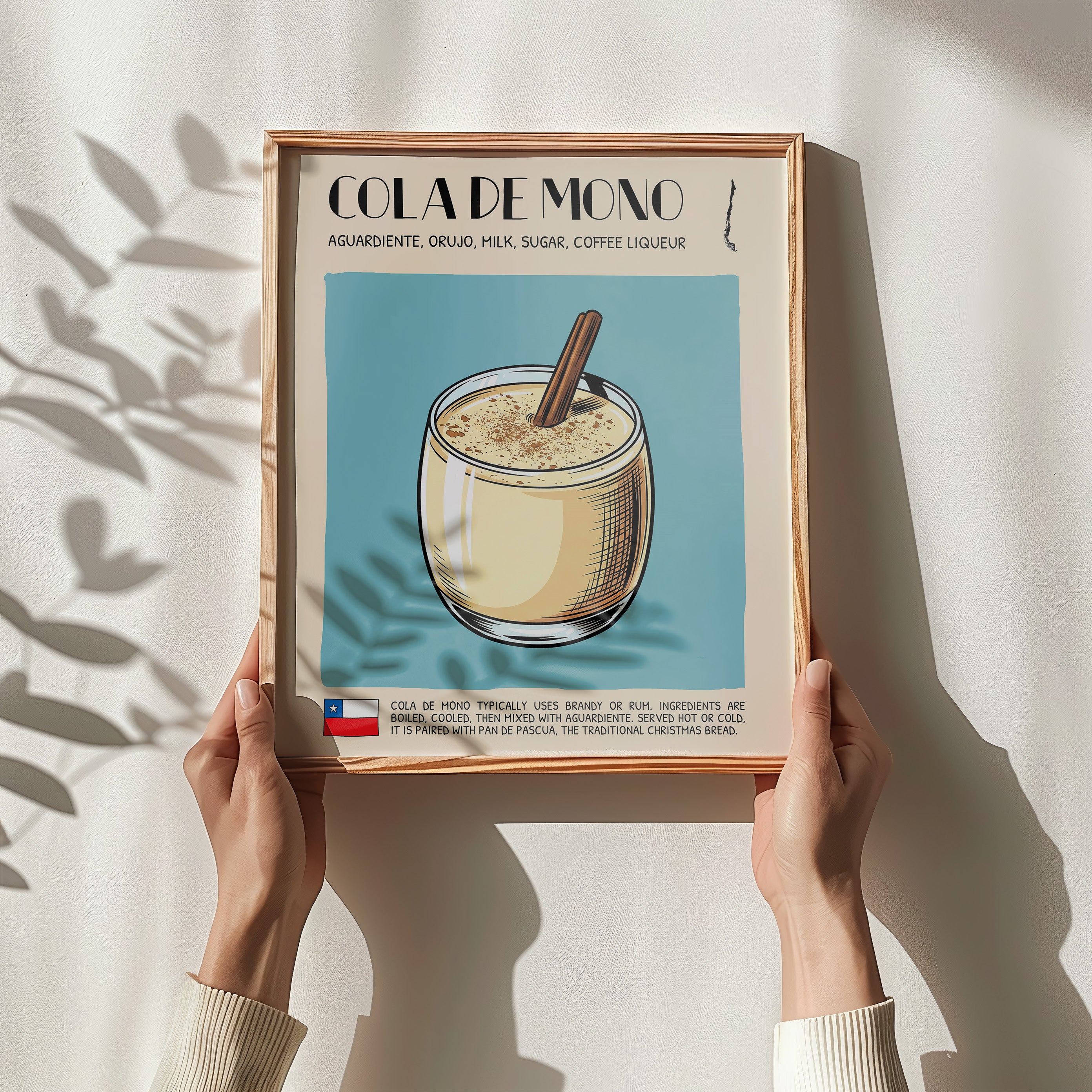 DIGITAL POSTER - COCKTAIL ART - COLA DE MONO