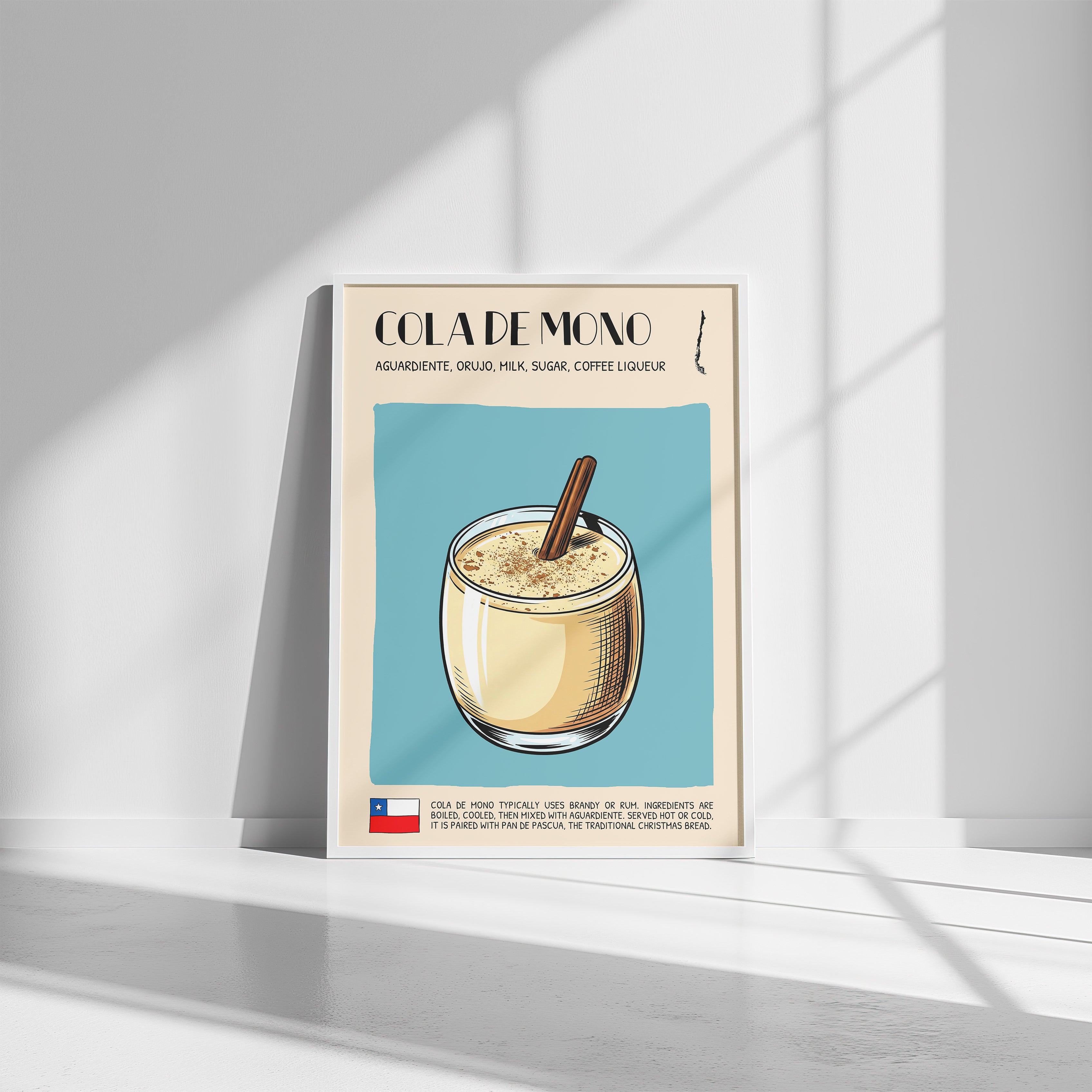 DIGITAL POSTER - COCKTAIL ART - COLA DE MONO