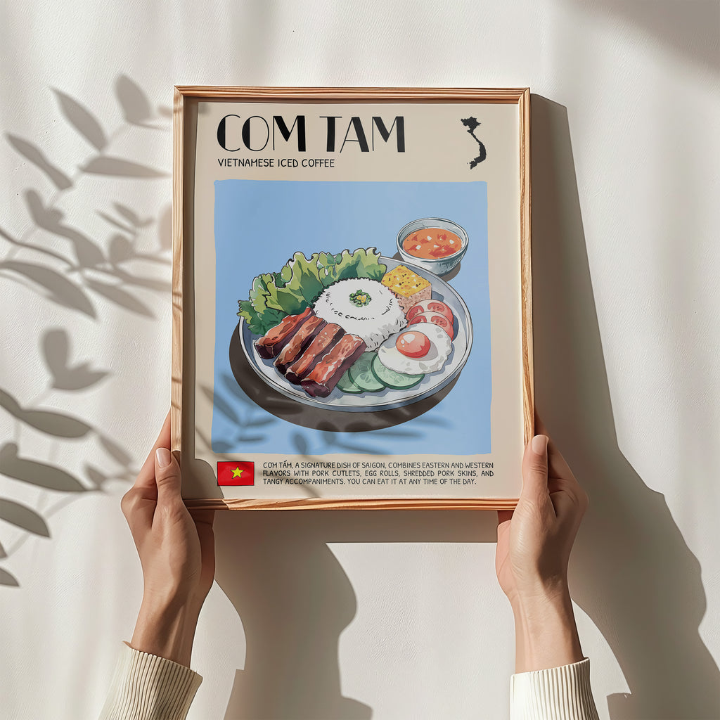 DIGITAL POSTER - VIETNAMESE FOOD ART - COM TAM