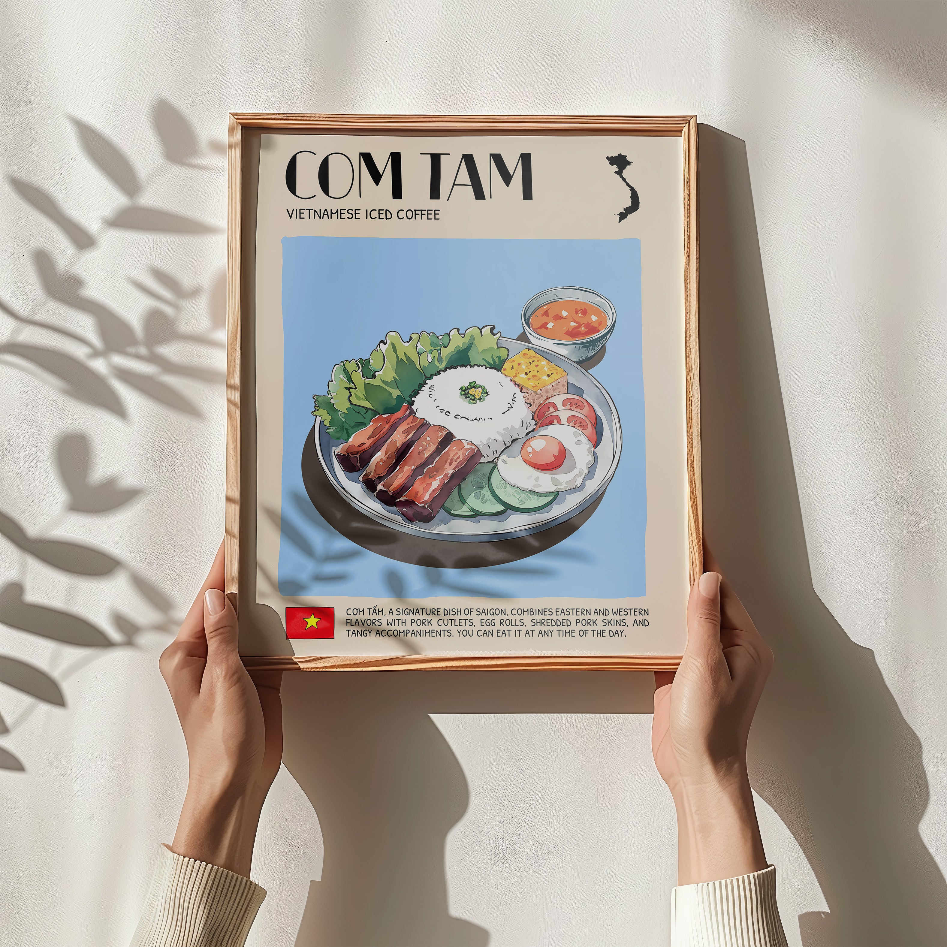 DIGITAL POSTER - VIETNAMESE FOOD ART - COM TAM