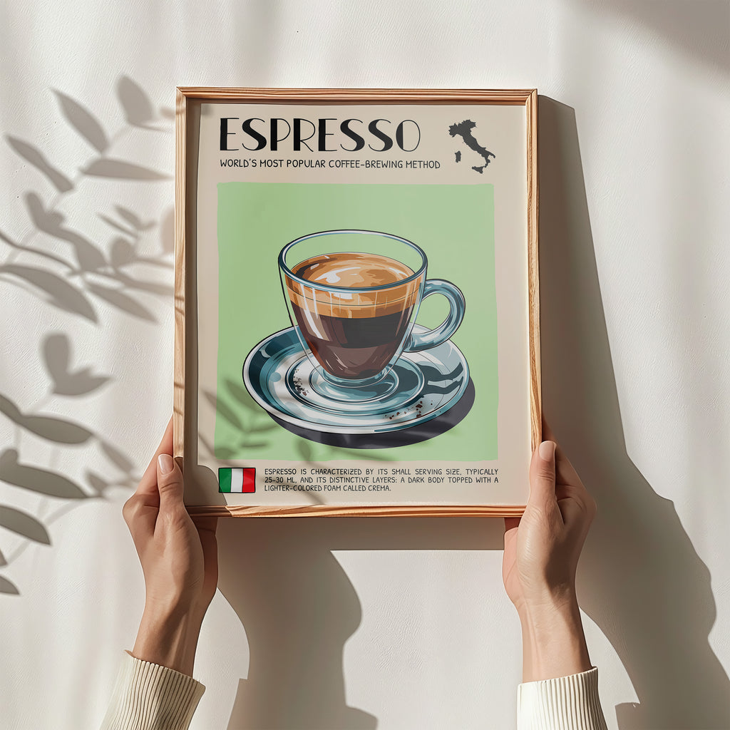 DIGITAL POSTER - ITALIAN FOOD ART - ESPRESSO
