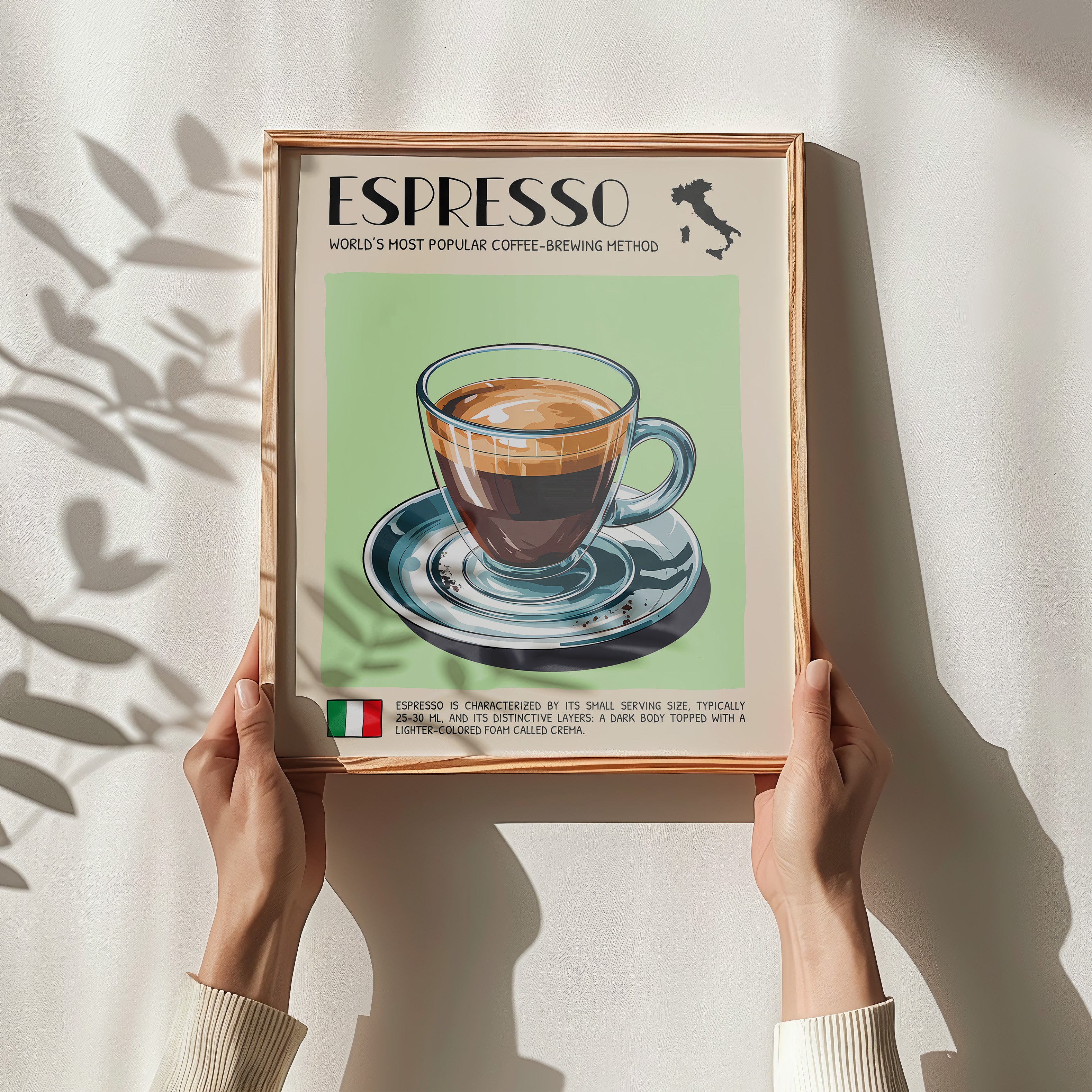 DIGITAL POSTER - ITALIAN FOOD ART - ESPRESSO