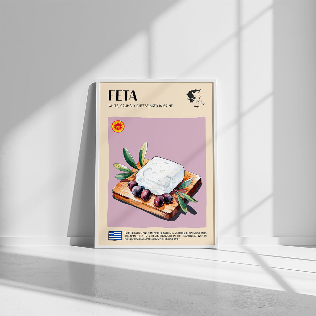 DIGITAL POSTER - CHEESE ART - FETA