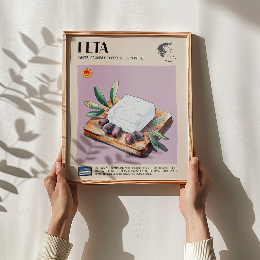 DIGITAL POSTER - CHEESE ART - FETA