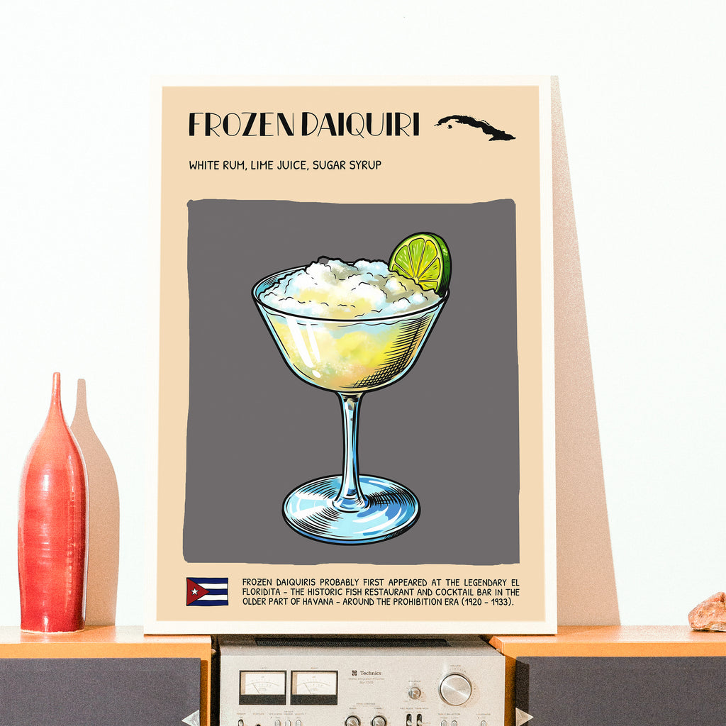 DIGITAL POSTER - COCKTAIL ART - FROZEN DAIQUIRI