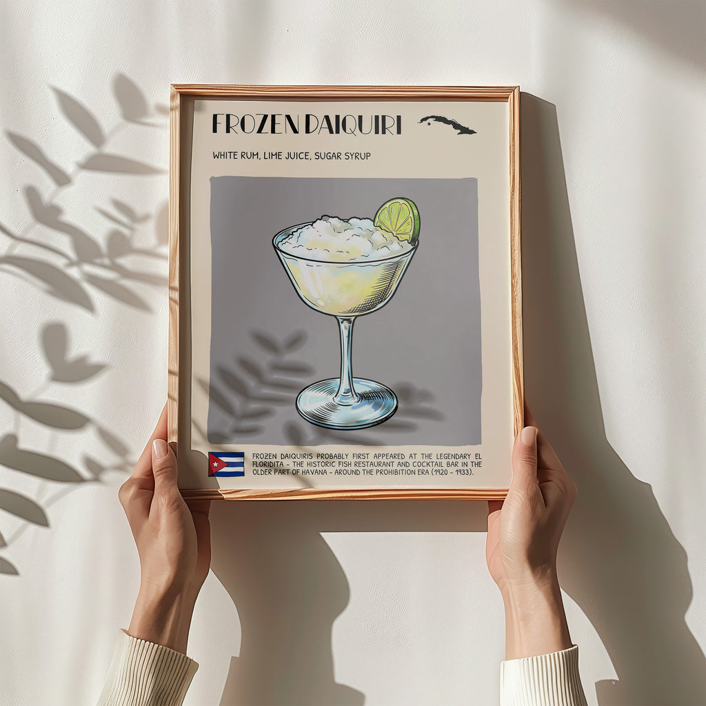 DIGITAL POSTER - COCKTAIL ART - FROZEN DAIQUIRI