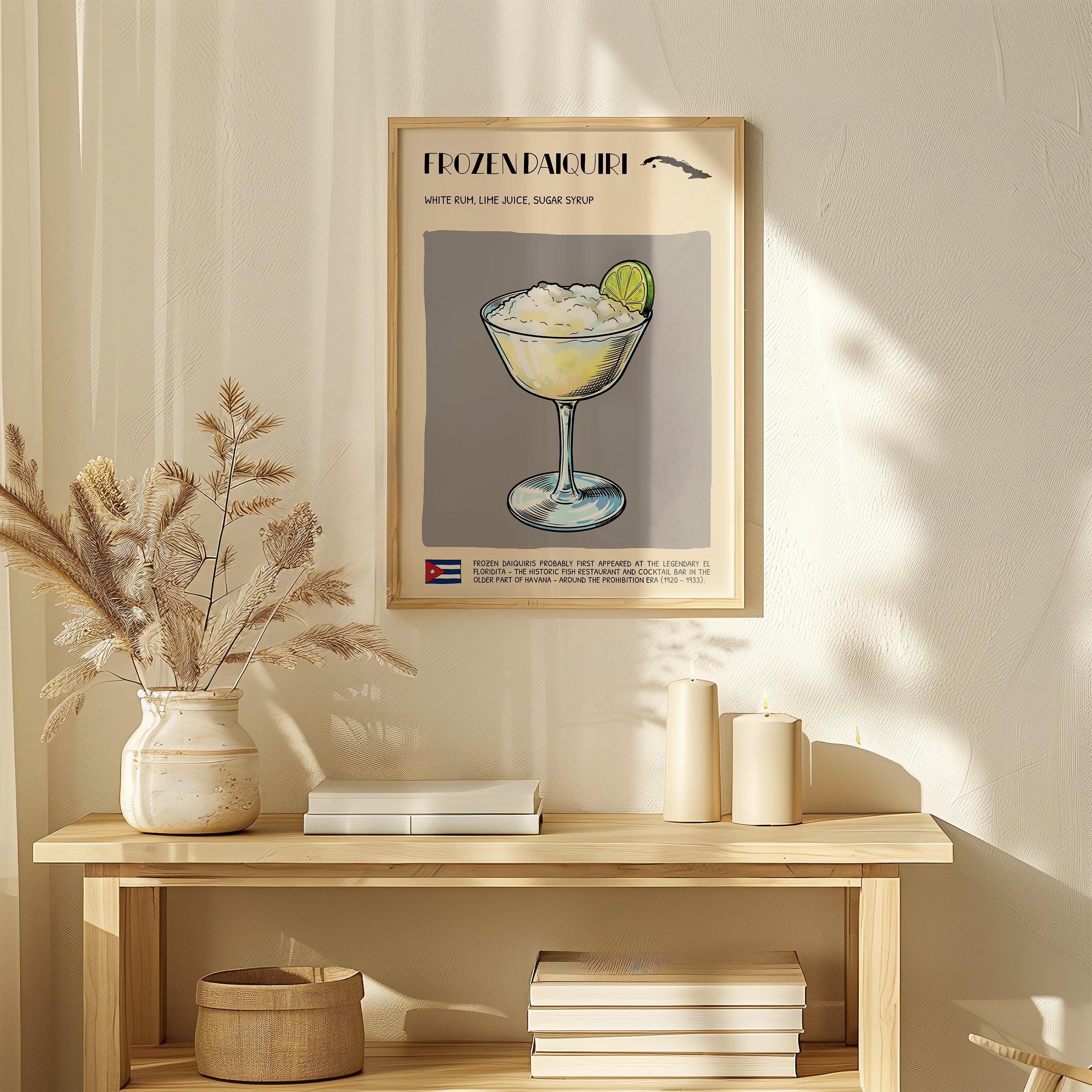 DIGITAL POSTER - COCKTAIL ART - FROZEN DAIQUIRI