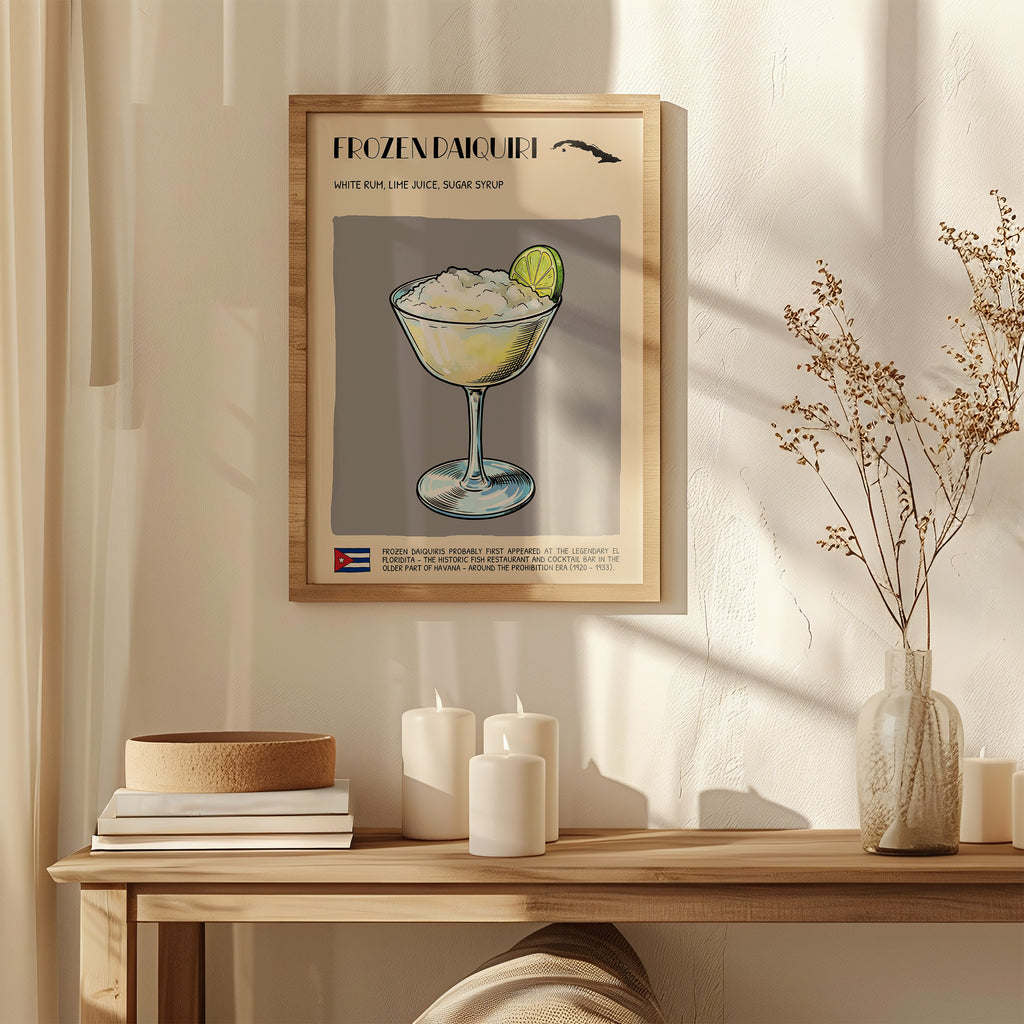 DIGITAL POSTER - COCKTAIL ART - FROZEN DAIQUIRI