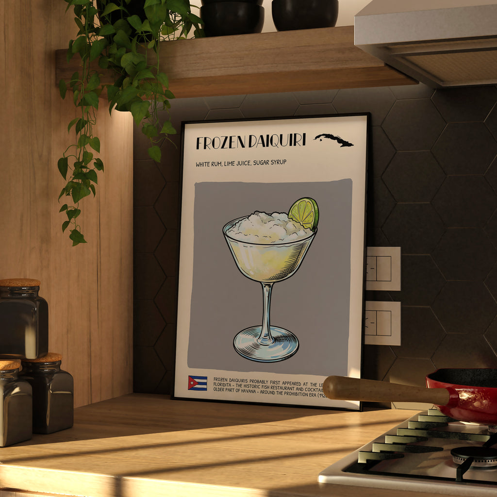 DIGITAL POSTER - COCKTAIL ART - FROZEN DAIQUIRI