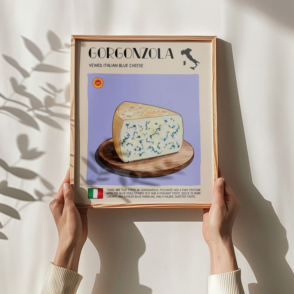 DIGITAL POSTER - CHEESE ART - GORGONZOLA