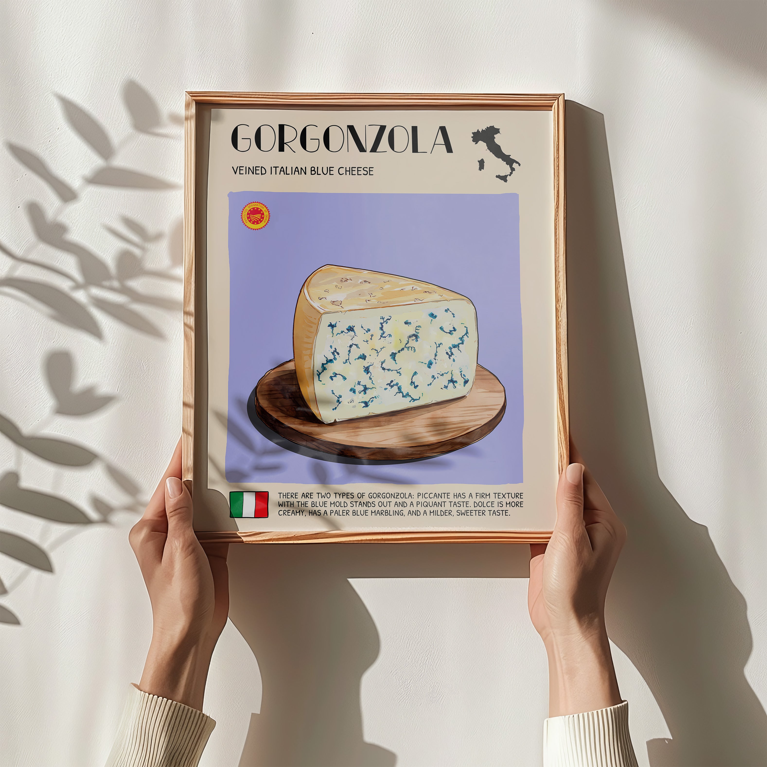 DIGITAL POSTER - CHEESE ART - GORGONZOLA