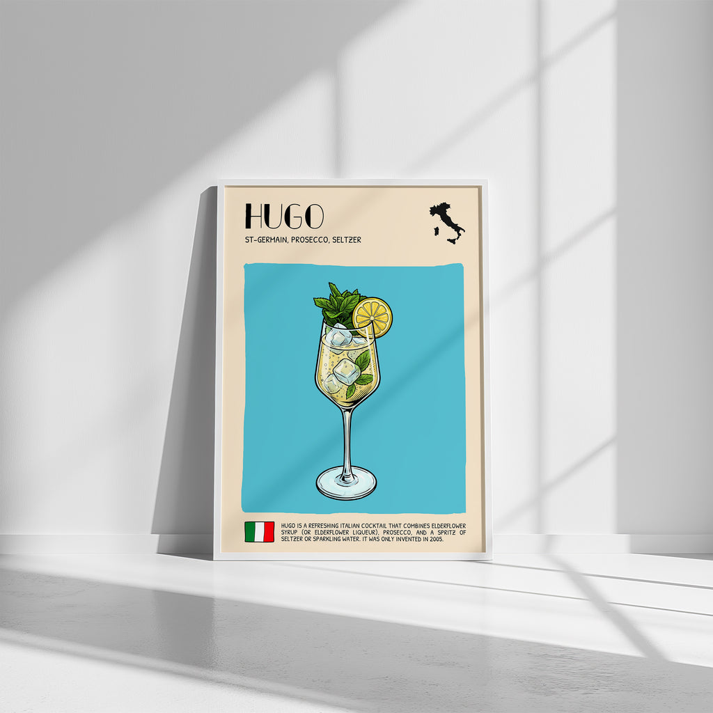 DIGITAL POSTER - COCKTAIL ART - HUGO