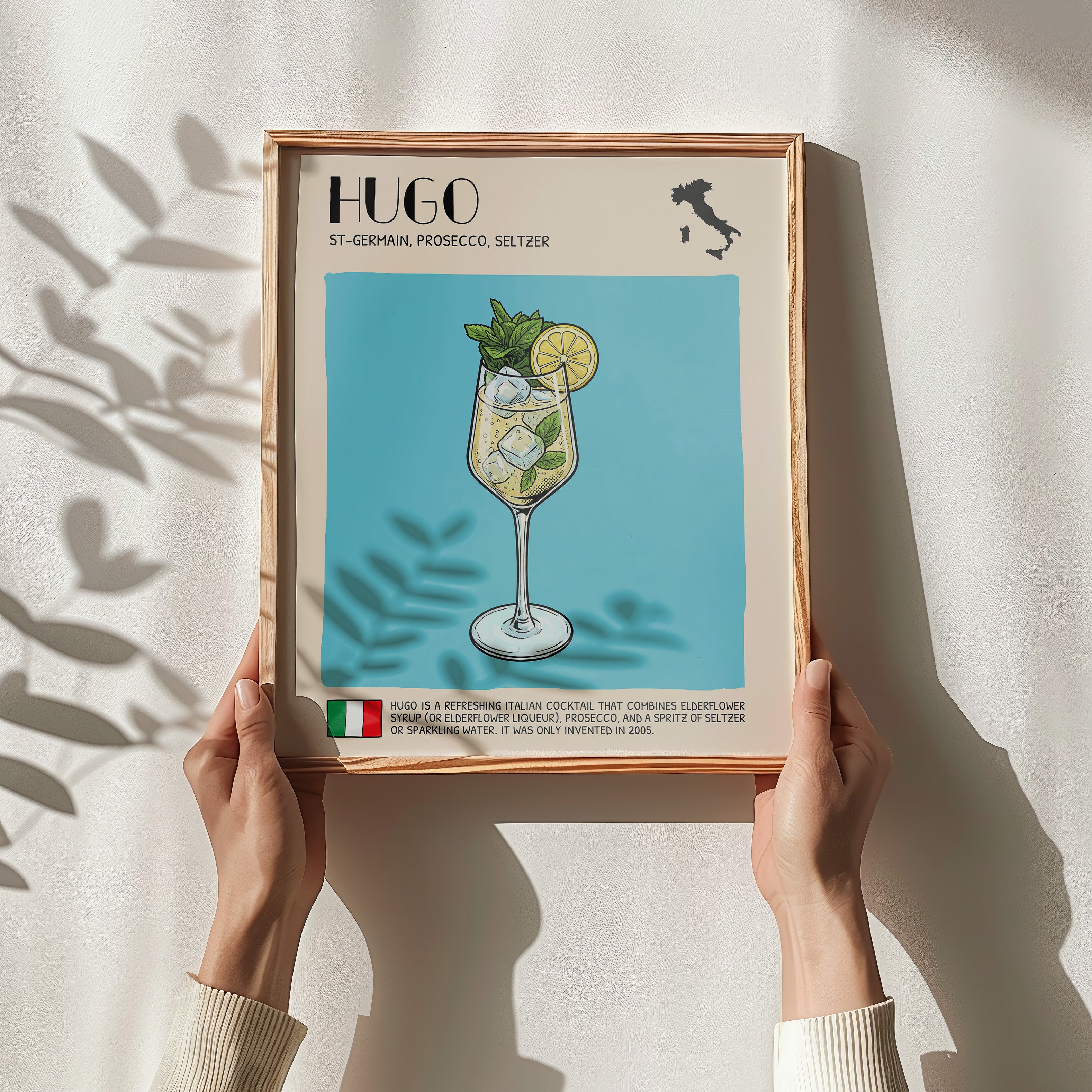 DIGITAL POSTER - COCKTAIL ART - HUGO