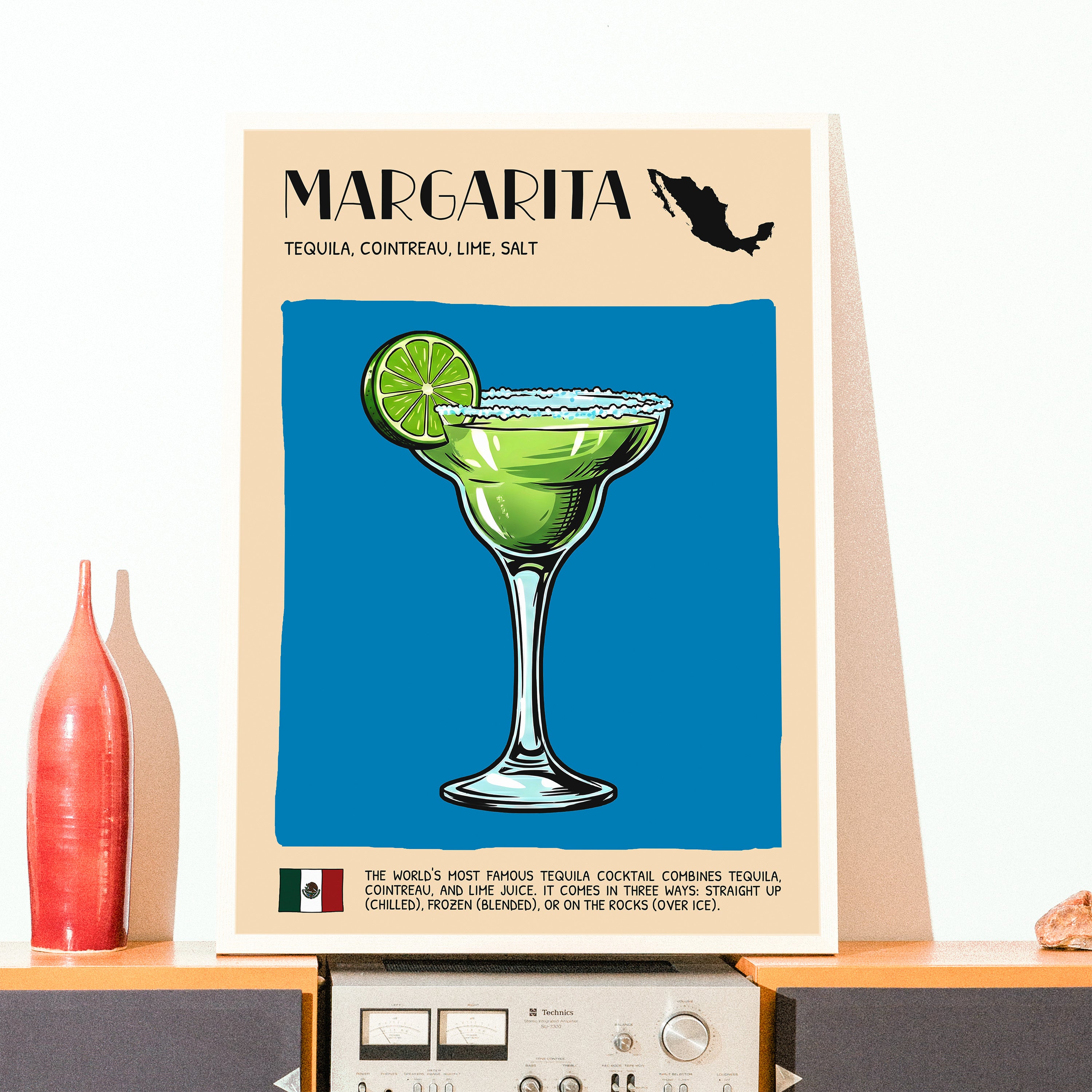 DIGITAL POSTER - COCKTAIL ART - MARGARITA