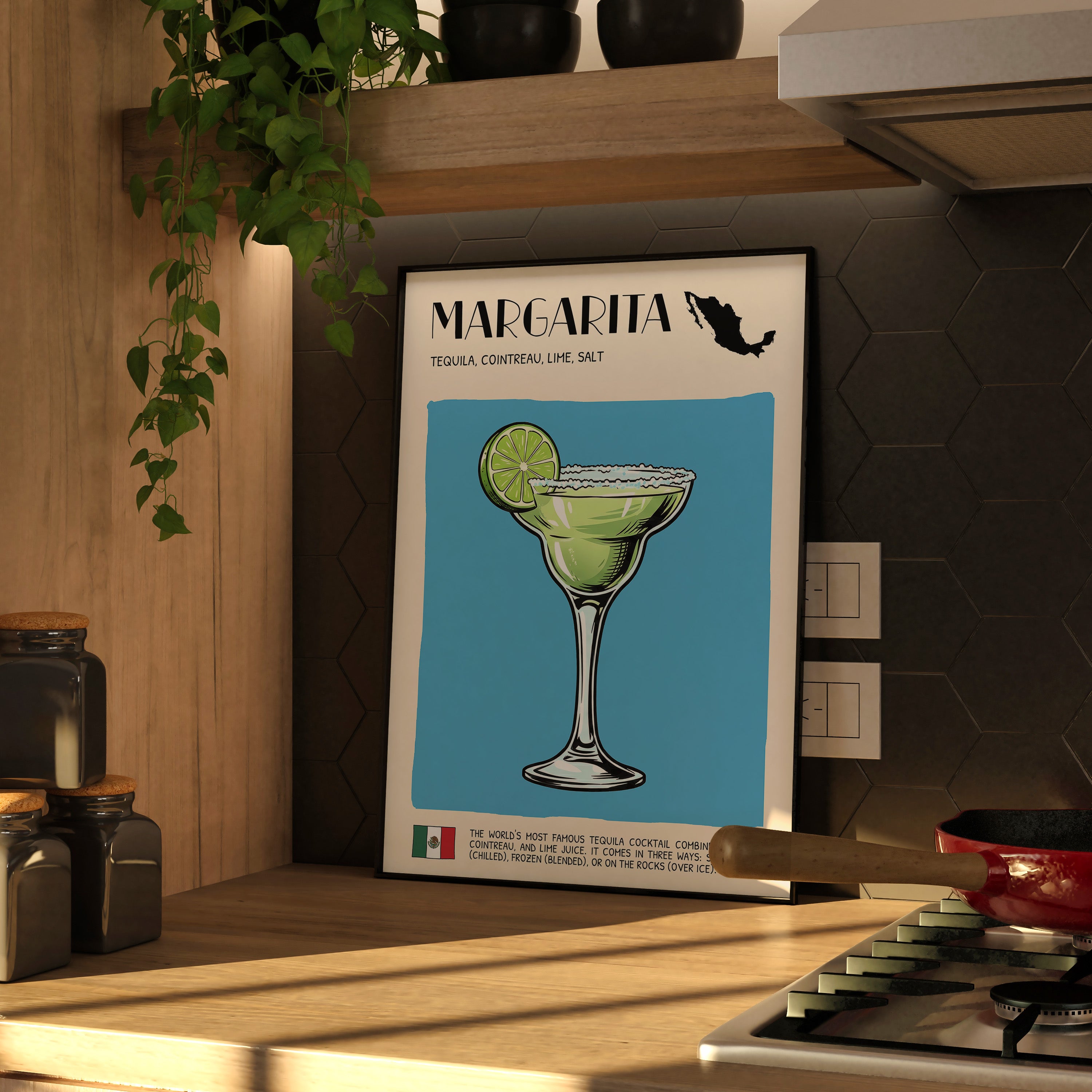 DIGITAL POSTER - COCKTAIL ART - MARGARITA