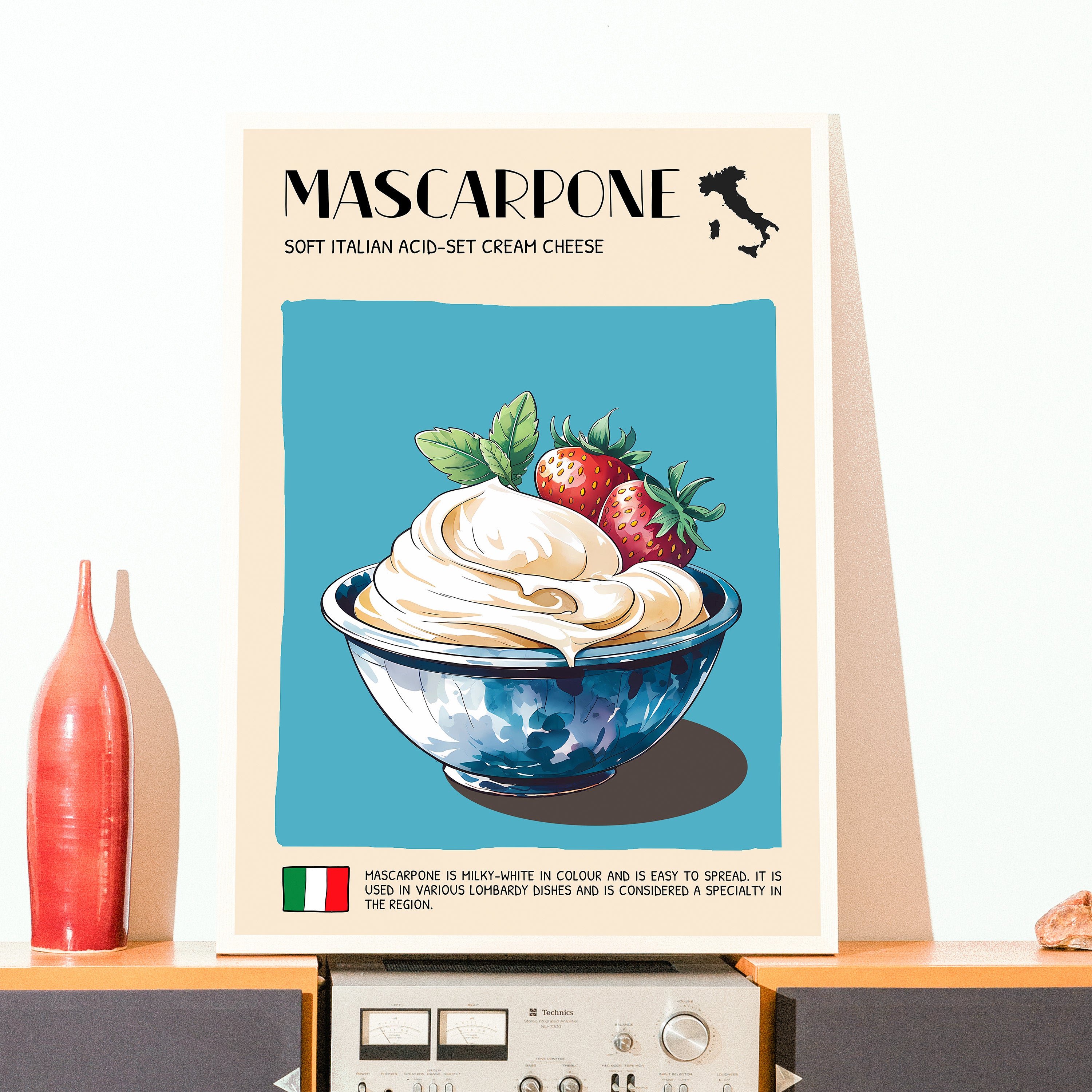 DIGITAL POSTER - CHEESE ART - MASCARPONE