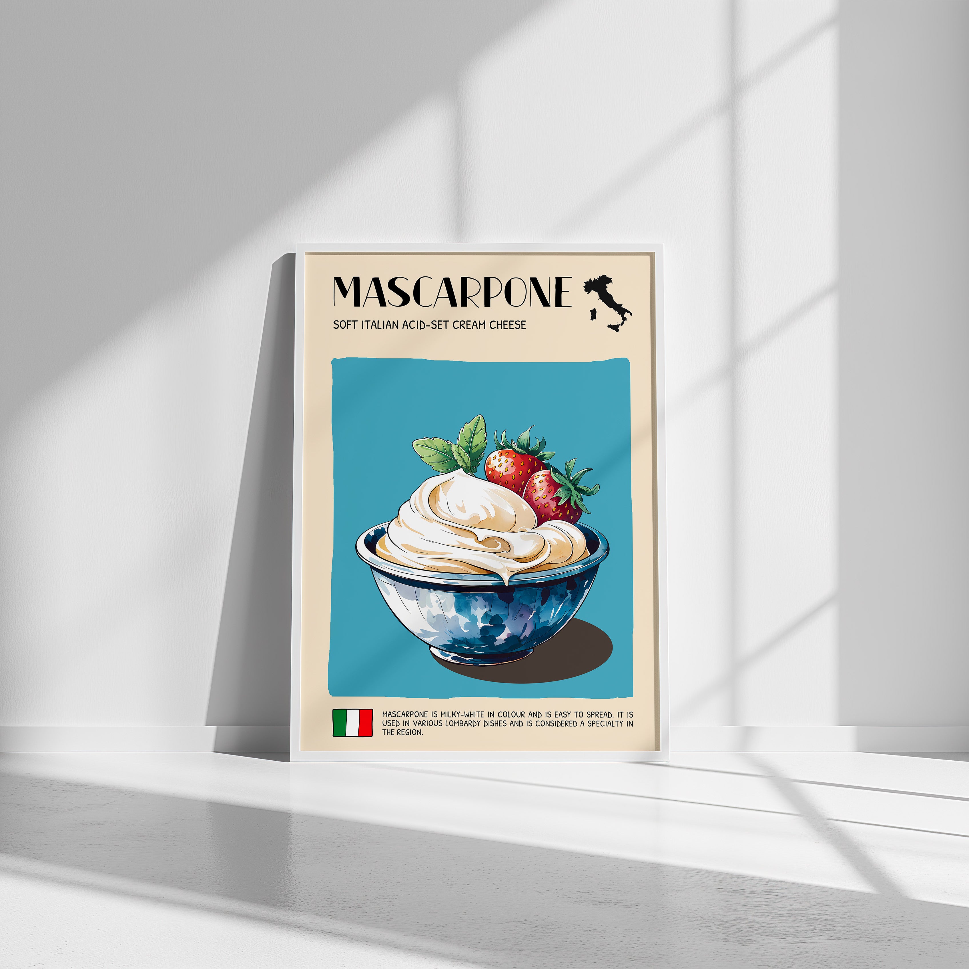 DIGITAL POSTER - CHEESE ART - MASCARPONE