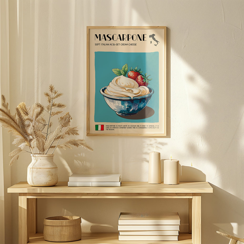 DIGITAL POSTER - CHEESE ART - MASCARPONE