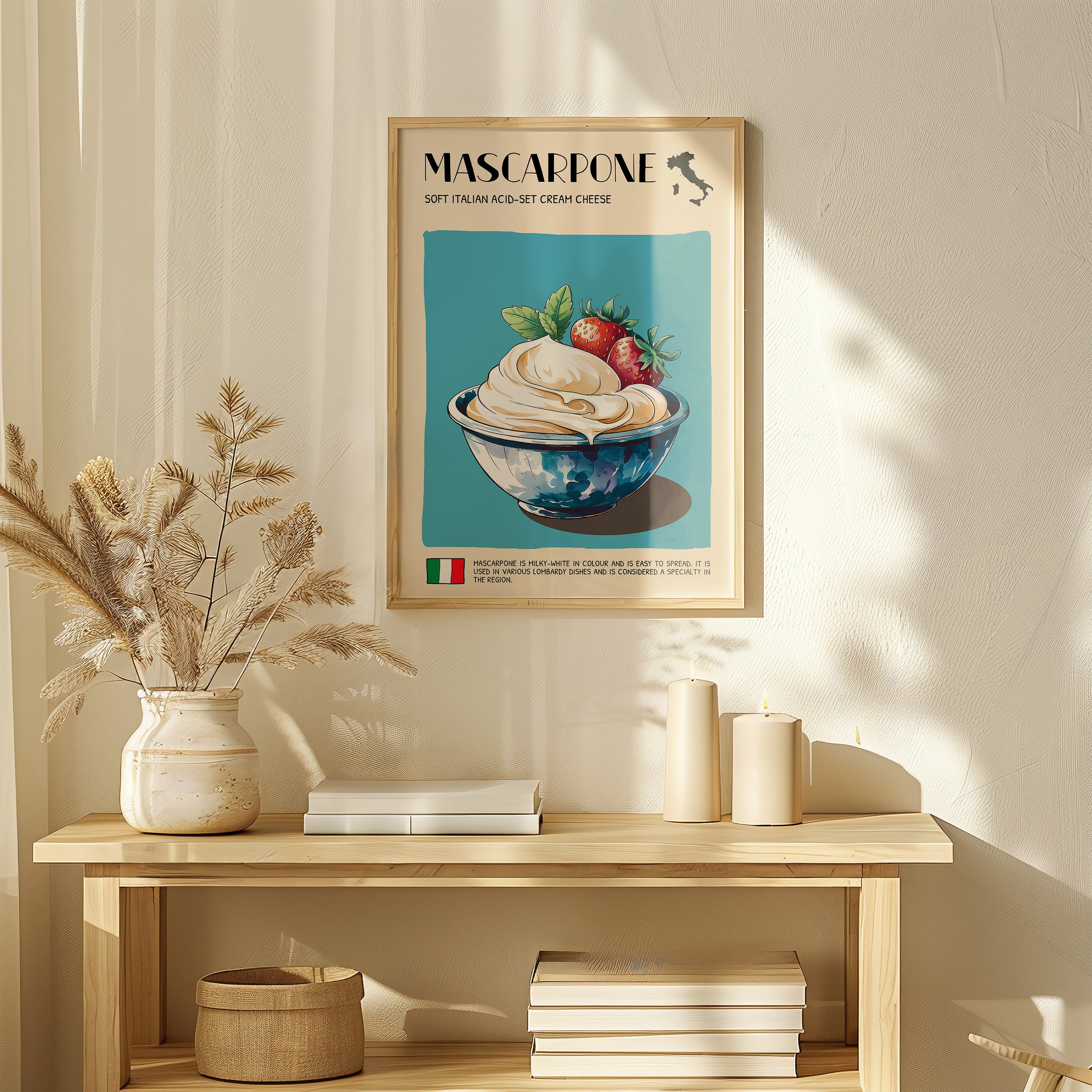 DIGITAL POSTER - CHEESE ART - MASCARPONE