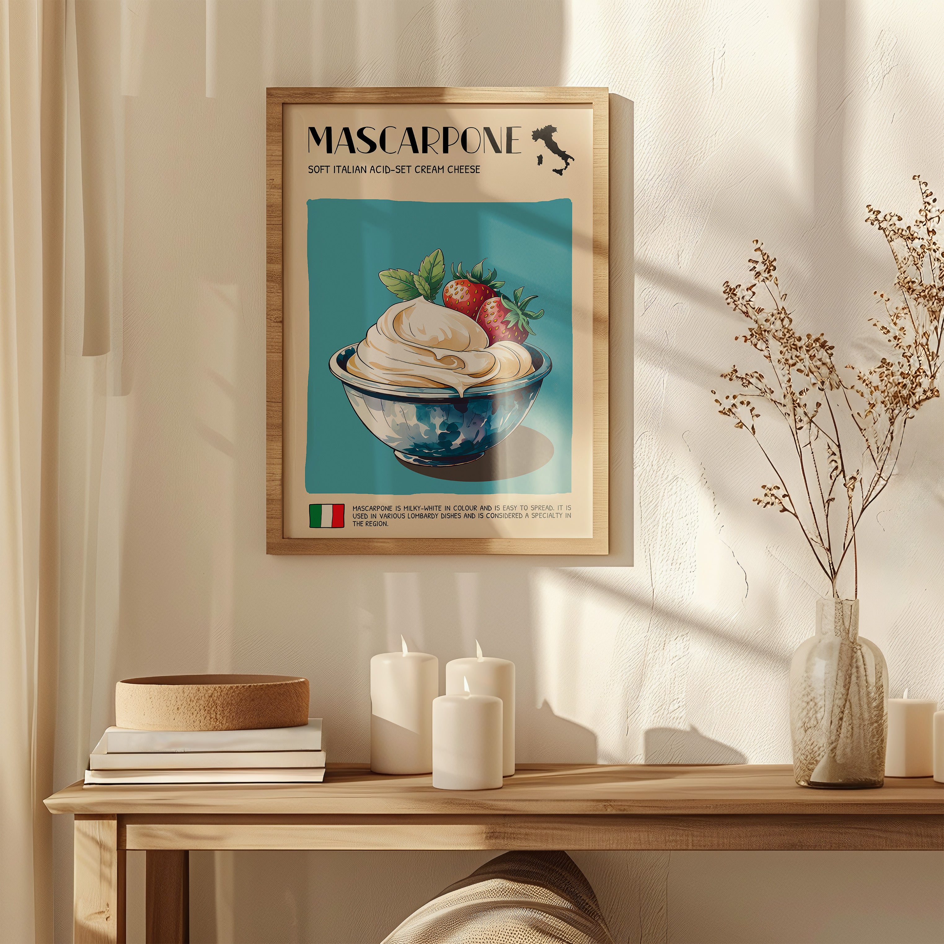 DIGITAL POSTER - CHEESE ART - MASCARPONE