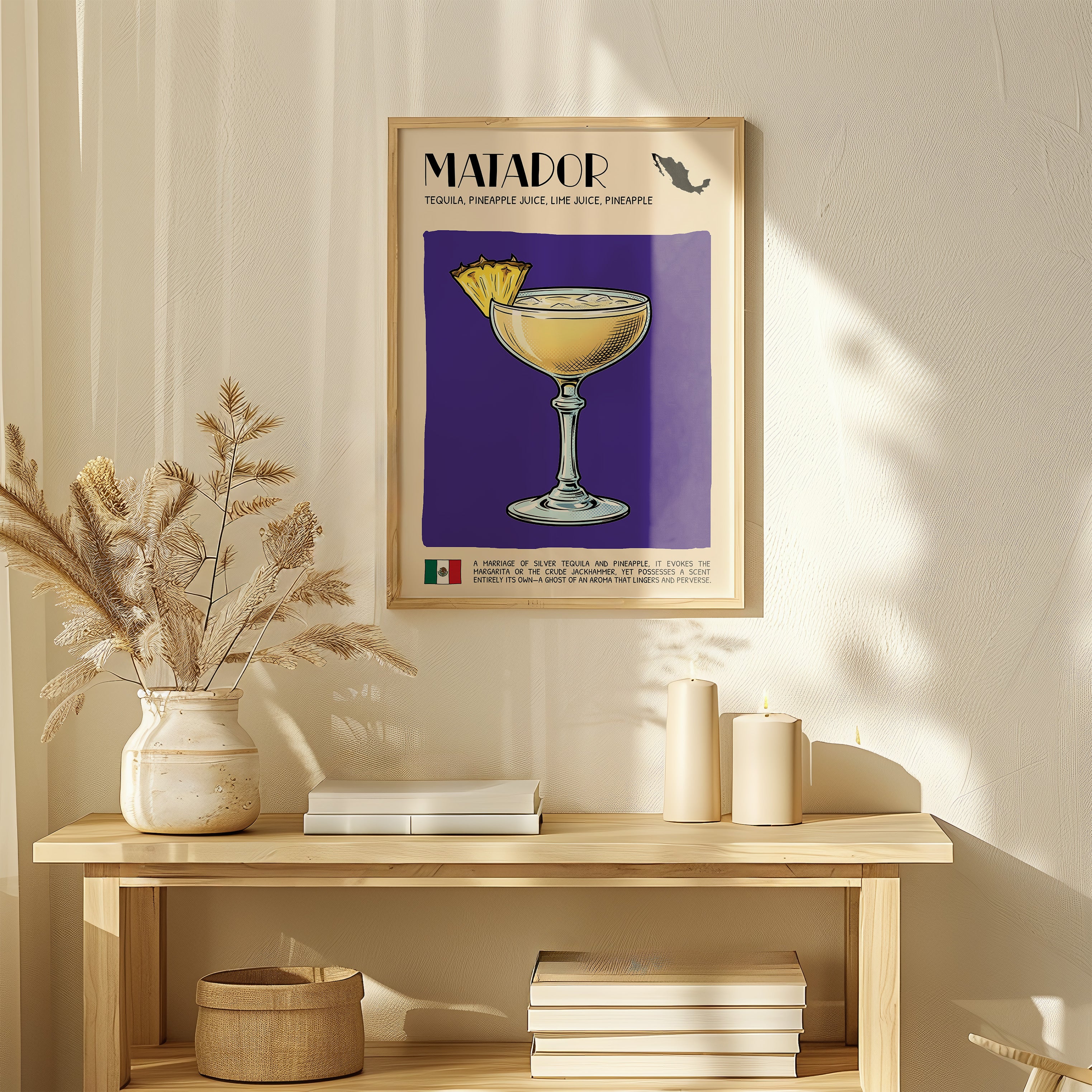 DIGITAL POSTER - COCKTAIL ART - MATADOR