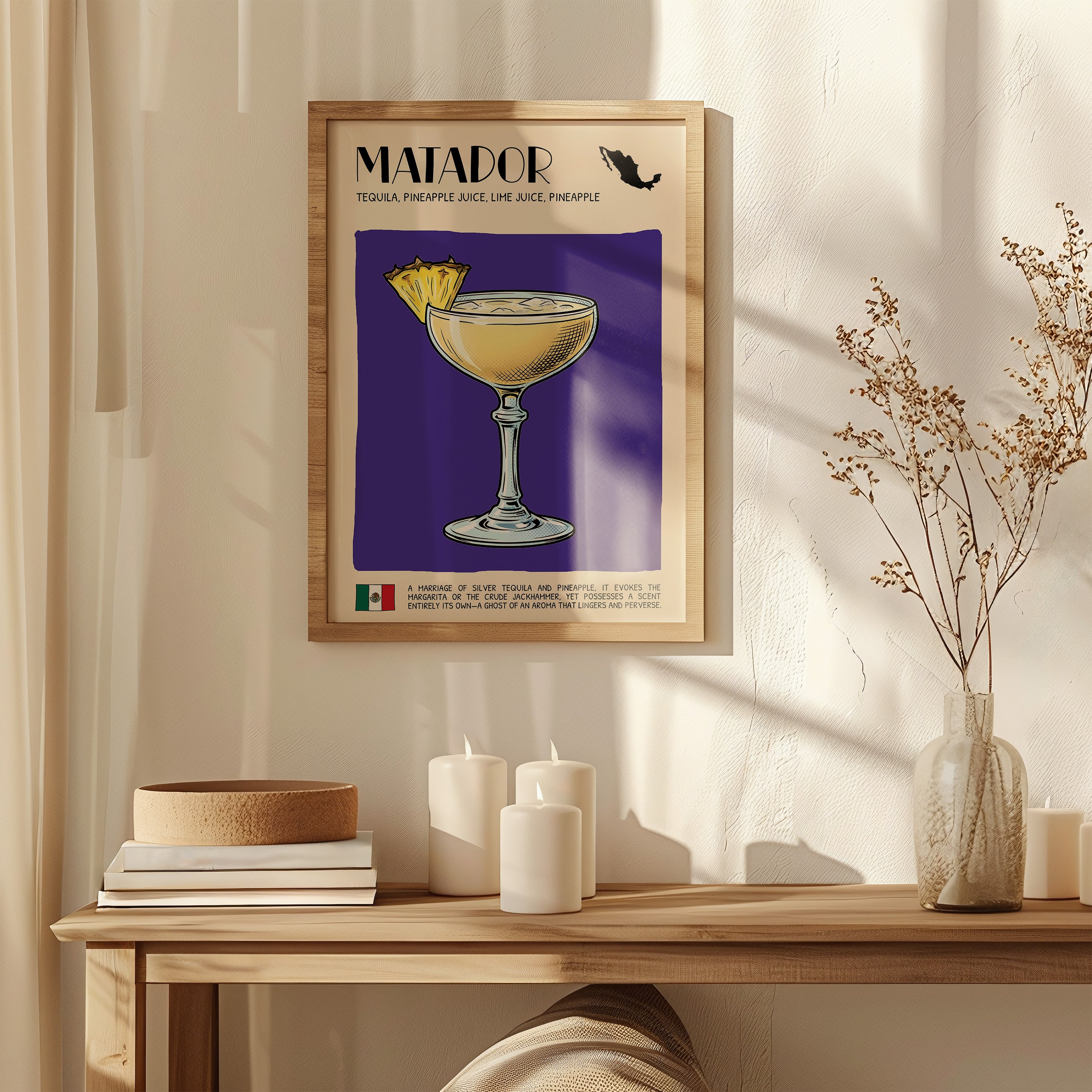 DIGITAL POSTER - COCKTAIL ART - MATADOR