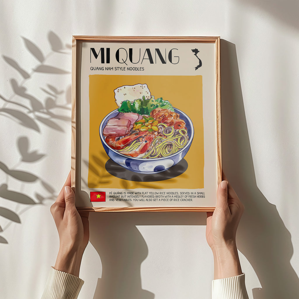 DIGITAL POSTER - VIETNAMESE FOOD ART - MI QUANG