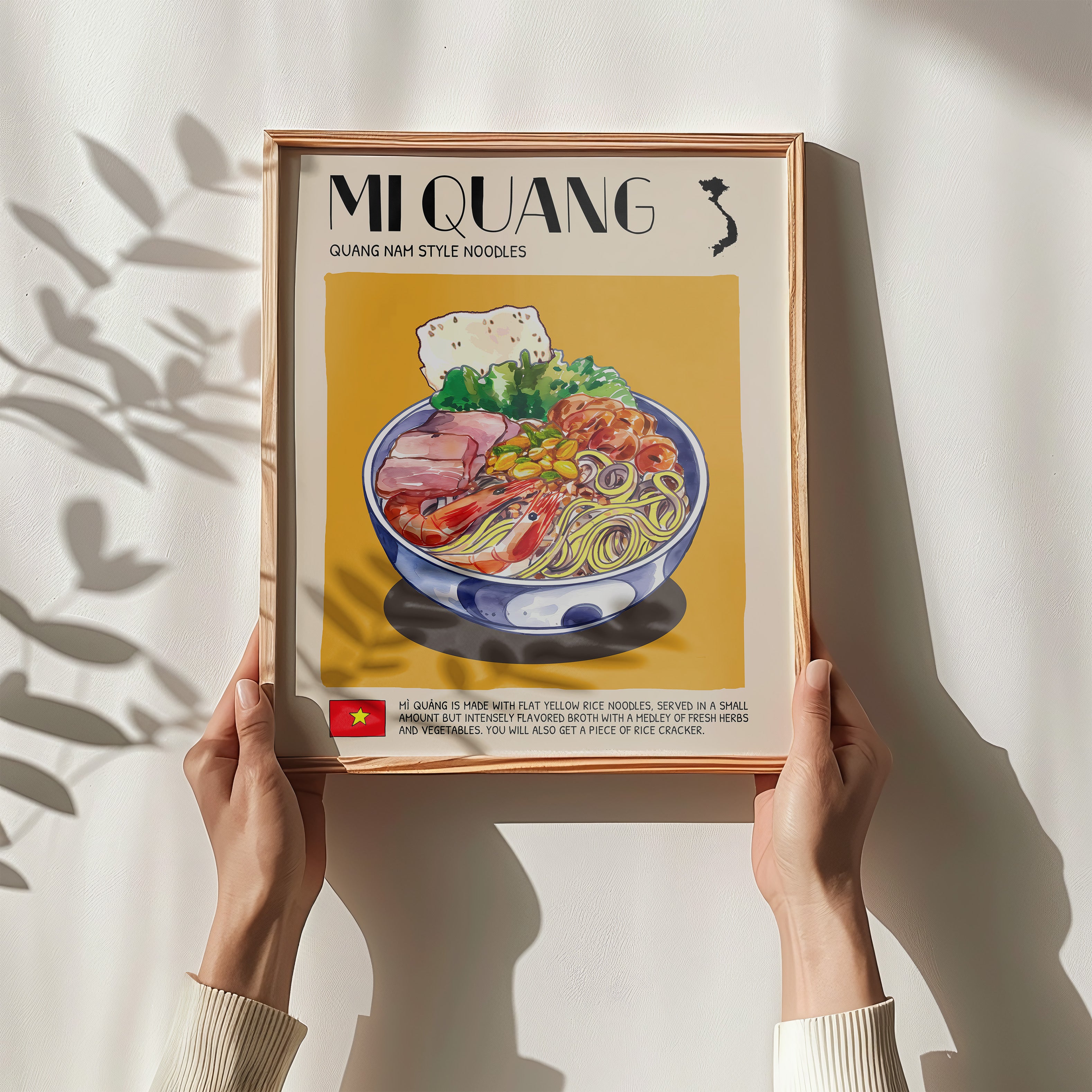 DIGITAL POSTER - VIETNAMESE FOOD ART - MI QUANG