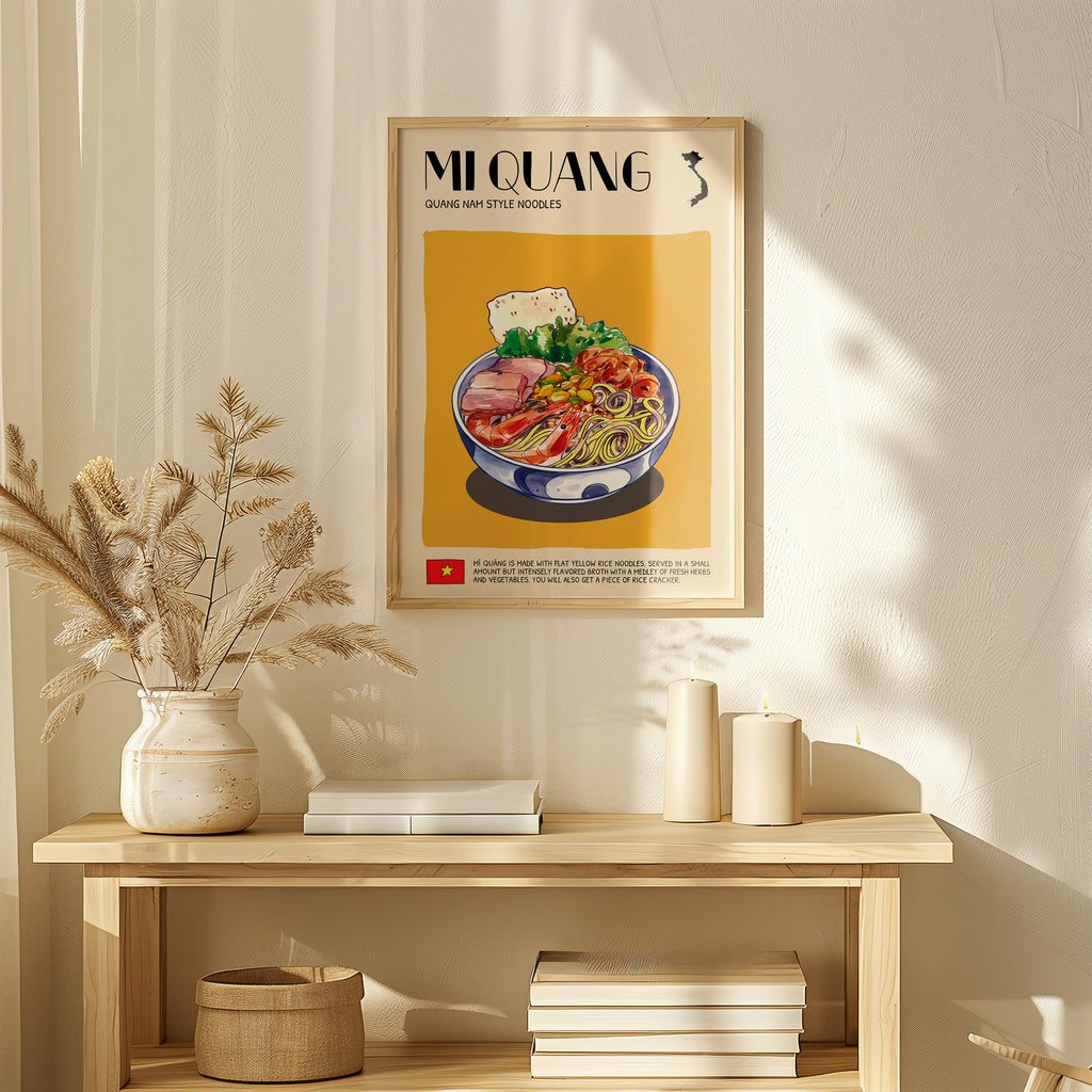 DIGITAL POSTER - VIETNAMESE FOOD ART - MI QUANG