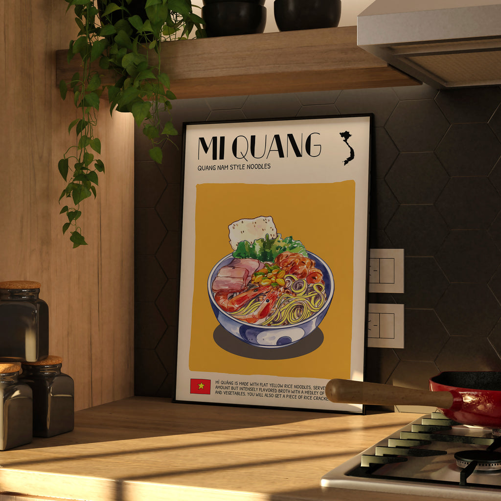 DIGITAL POSTER - VIETNAMESE FOOD ART - MI QUANG