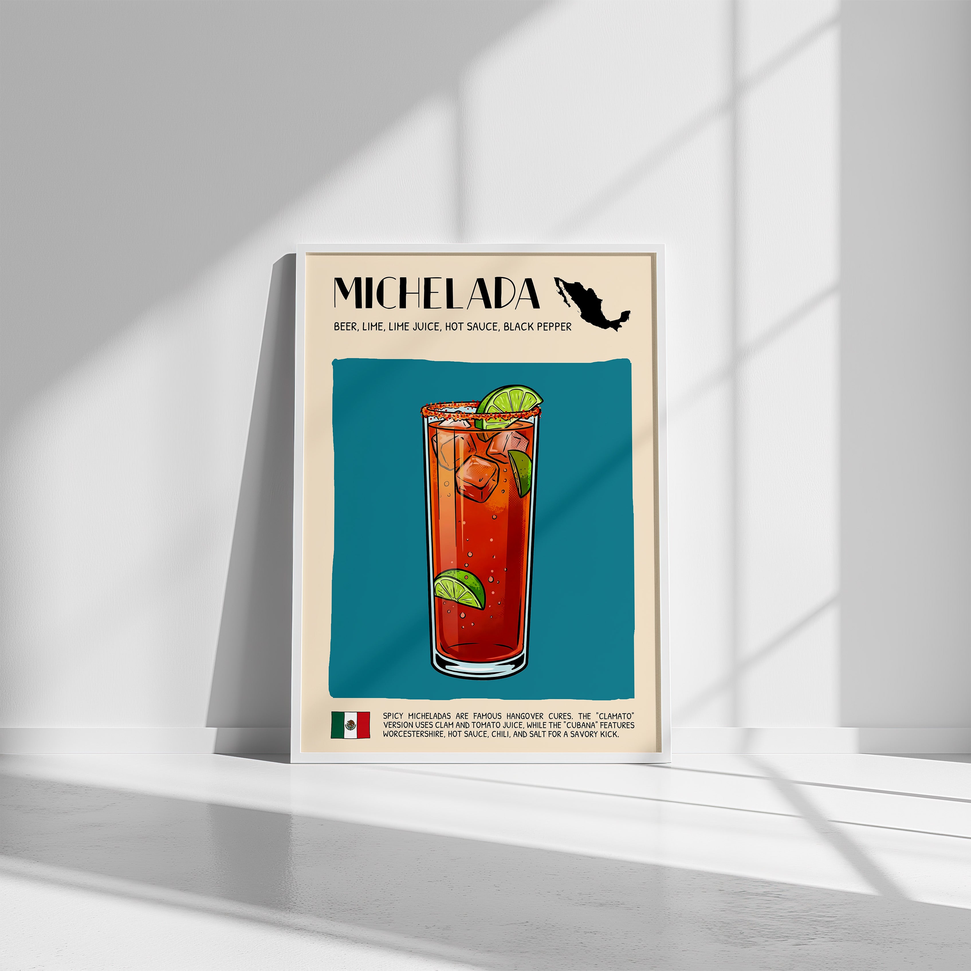 DIGITAL POSTER - COCKTAIL ART - MICHELADA