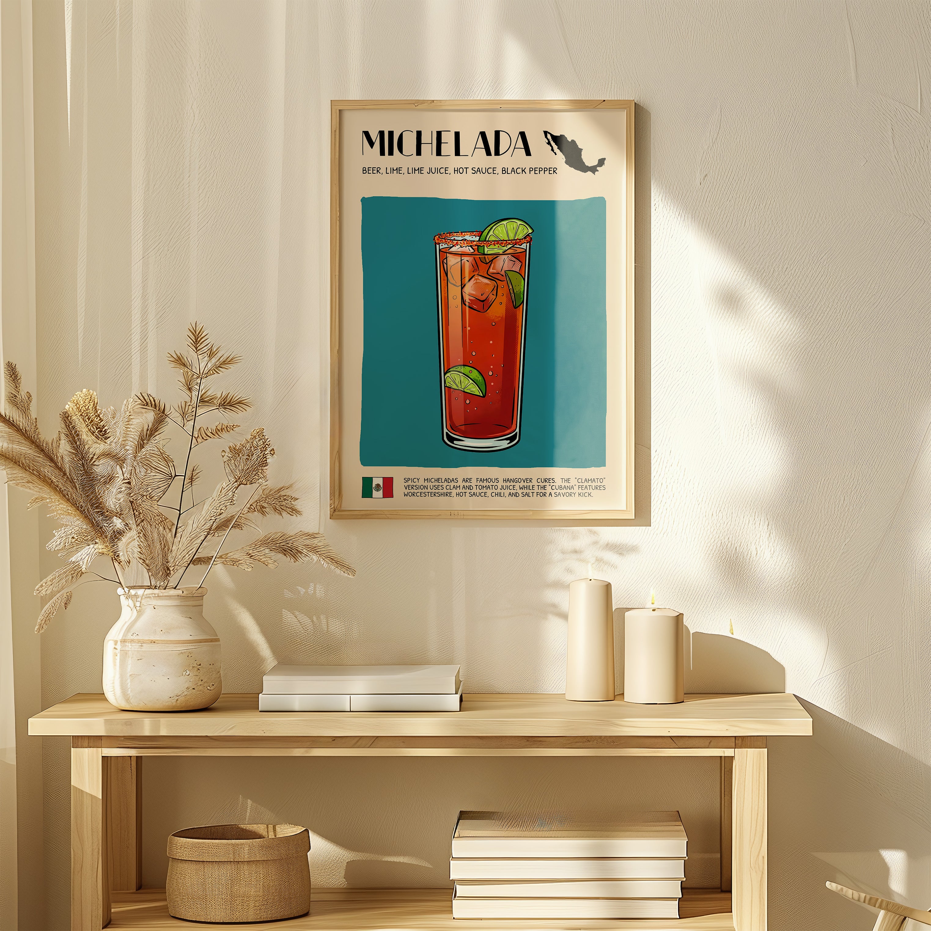 DIGITAL POSTER - COCKTAIL ART - MICHELADA